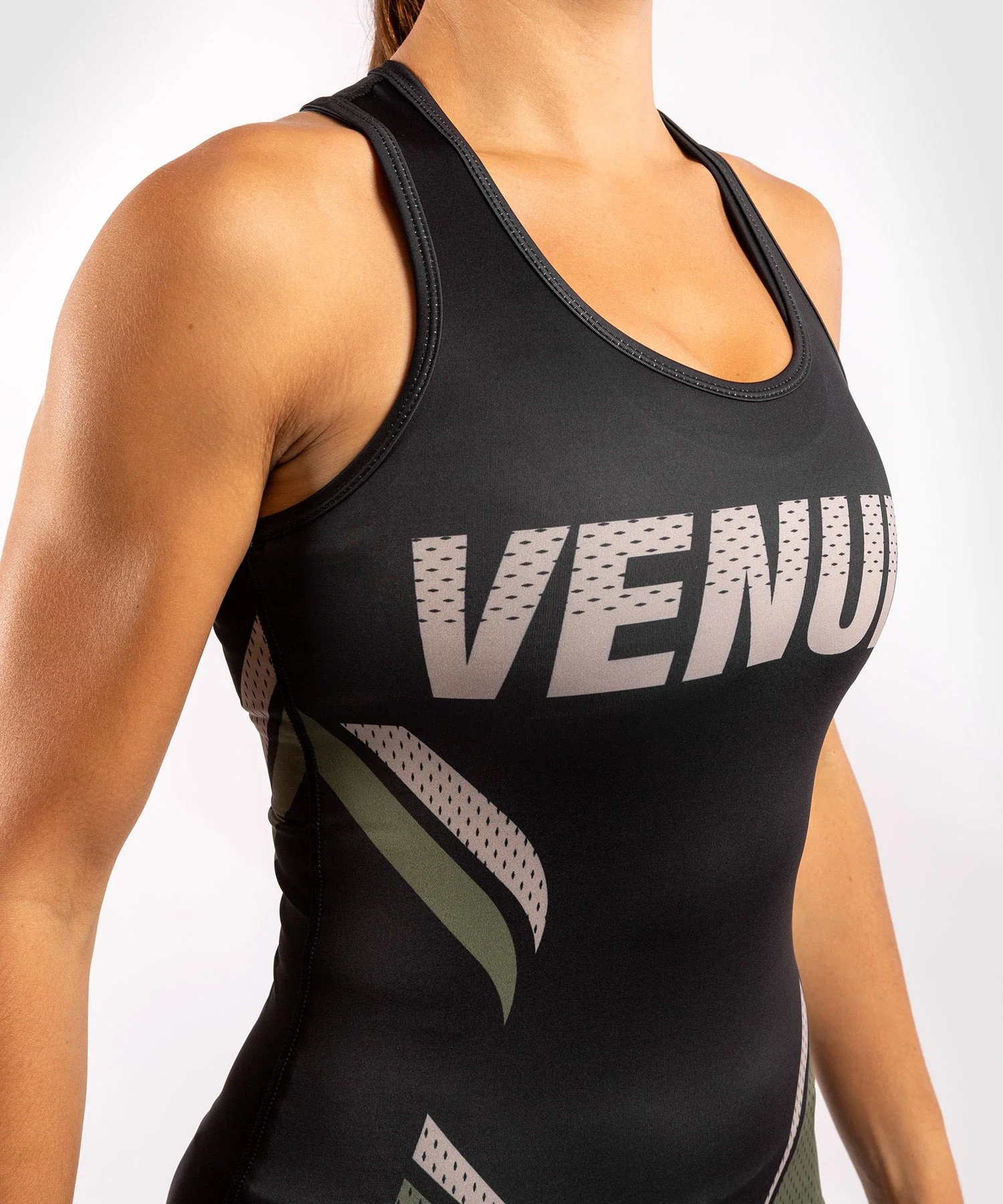 Dry-Tech ONE FC Tanktop - Frauen - Schwarz/Khaki - Image 5