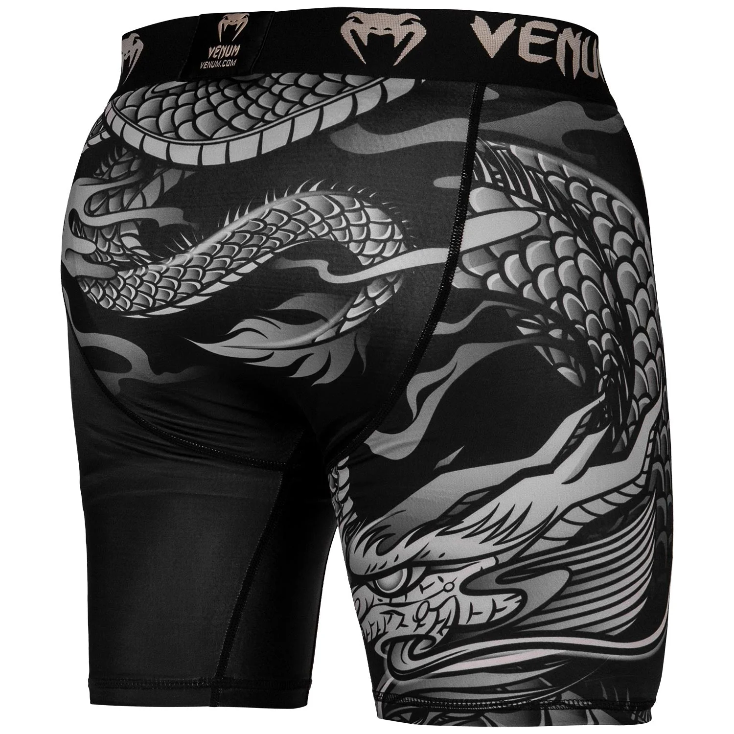 Kompressions-Shorts Venum Dragon's Flight - Schwarz/Sandfarben - Image 4