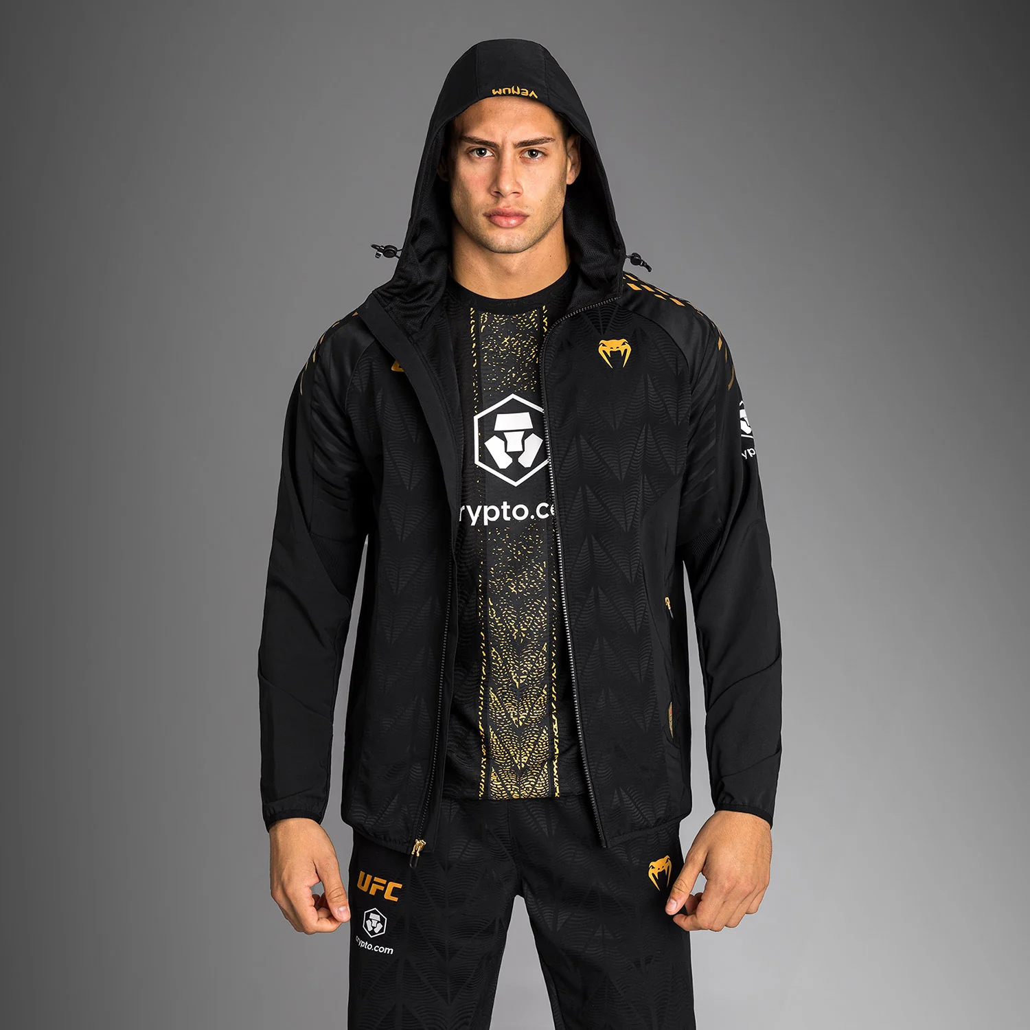 UFC Zenith by Venum Authentic Fight Night Kapuzenjacke Herren Personalisiert - Champion - Image 3