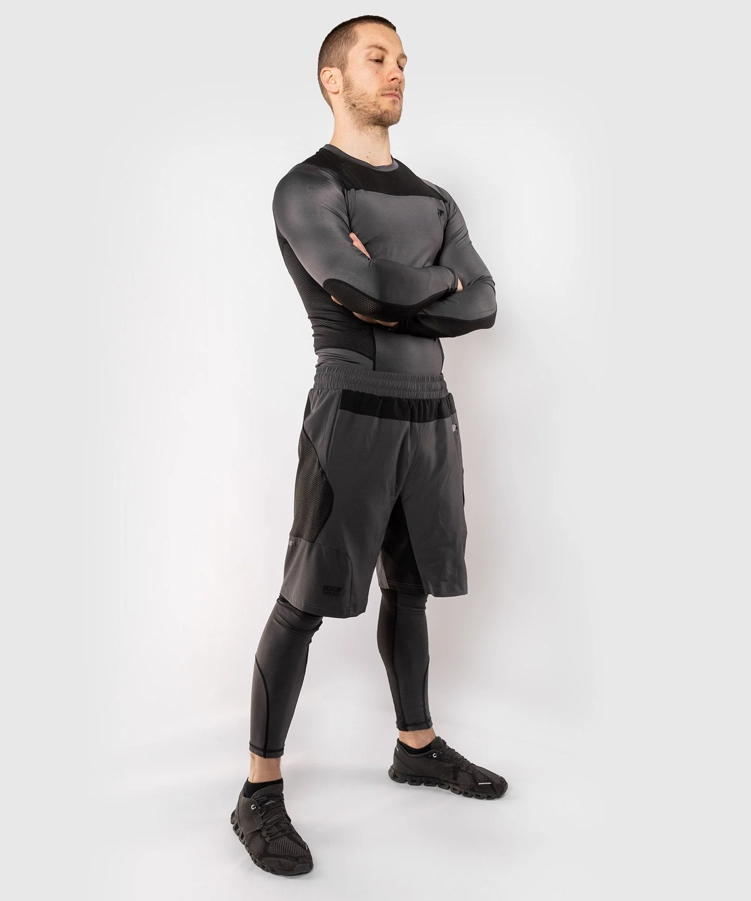 Rashguard Venum G-Fit - Langarm - Grau/Schwarz - Image 15