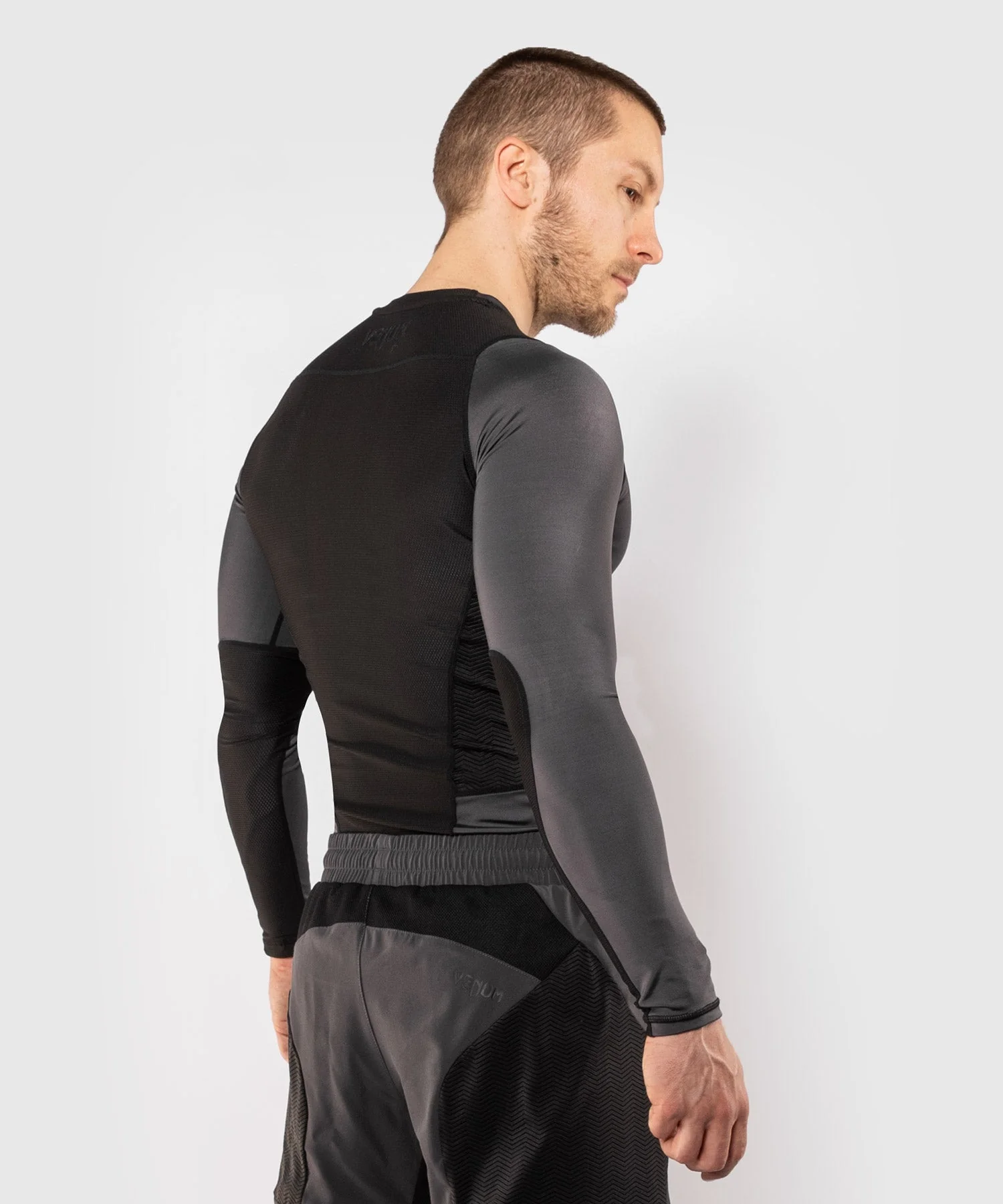 Rashguard Venum G-Fit - Langarm - Grau/Schwarz - Image 5