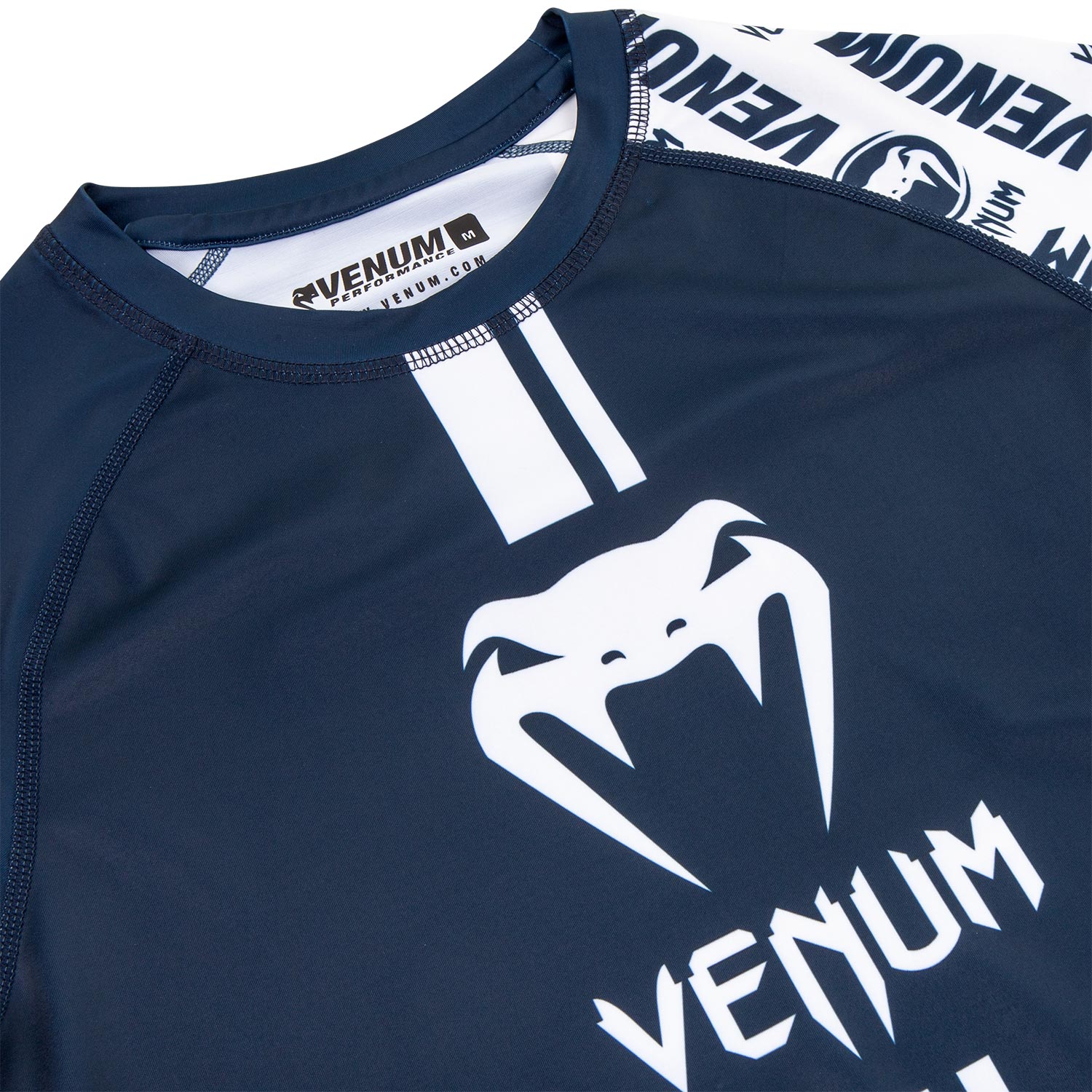 Rashguard Venum Logos - Langarm - Marineblau/Weiß - Image 5