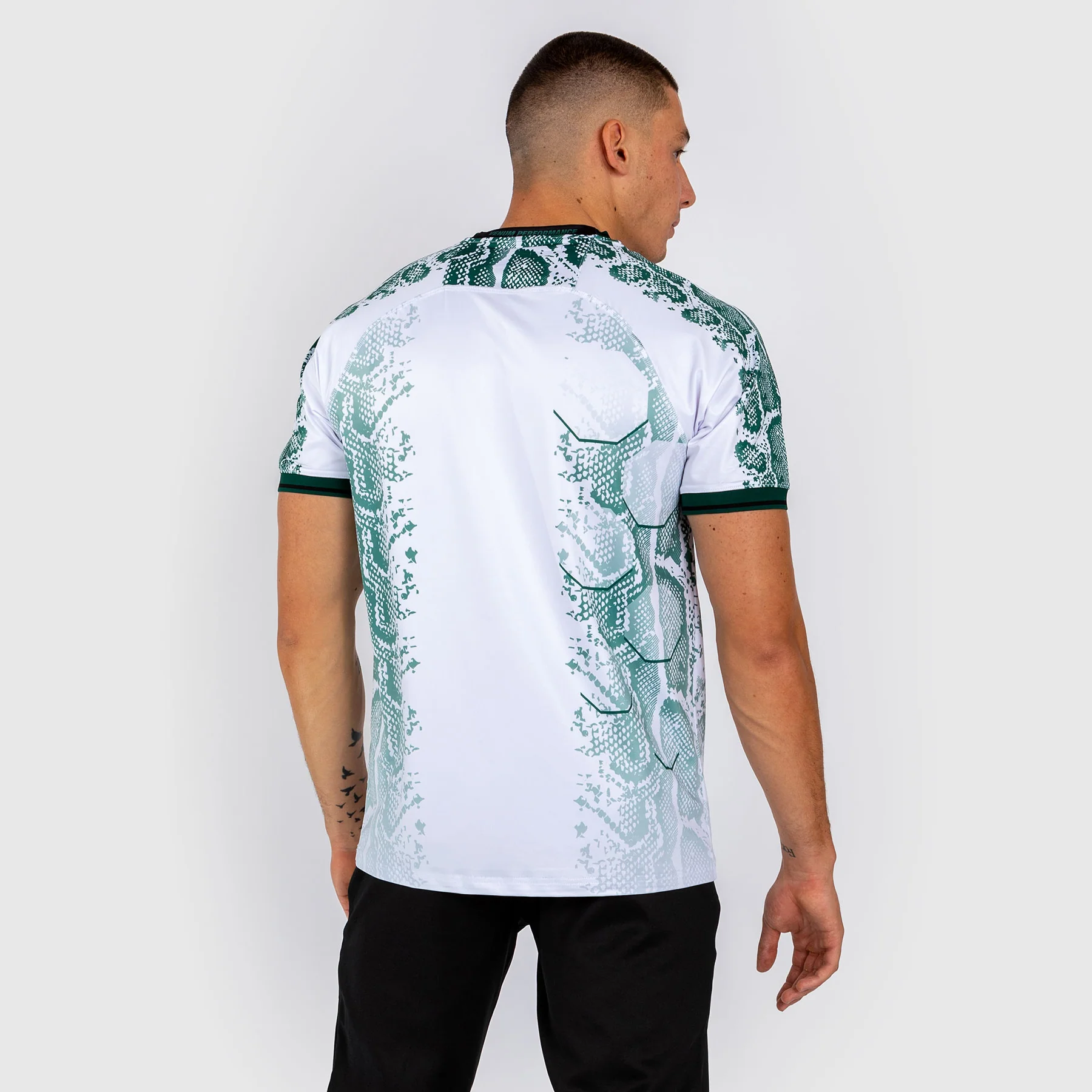 UFC Adrenaline by Venum Authentic Fight Night Trikot für Männer - Emerald Edition - Weiß/Grün - Image 3