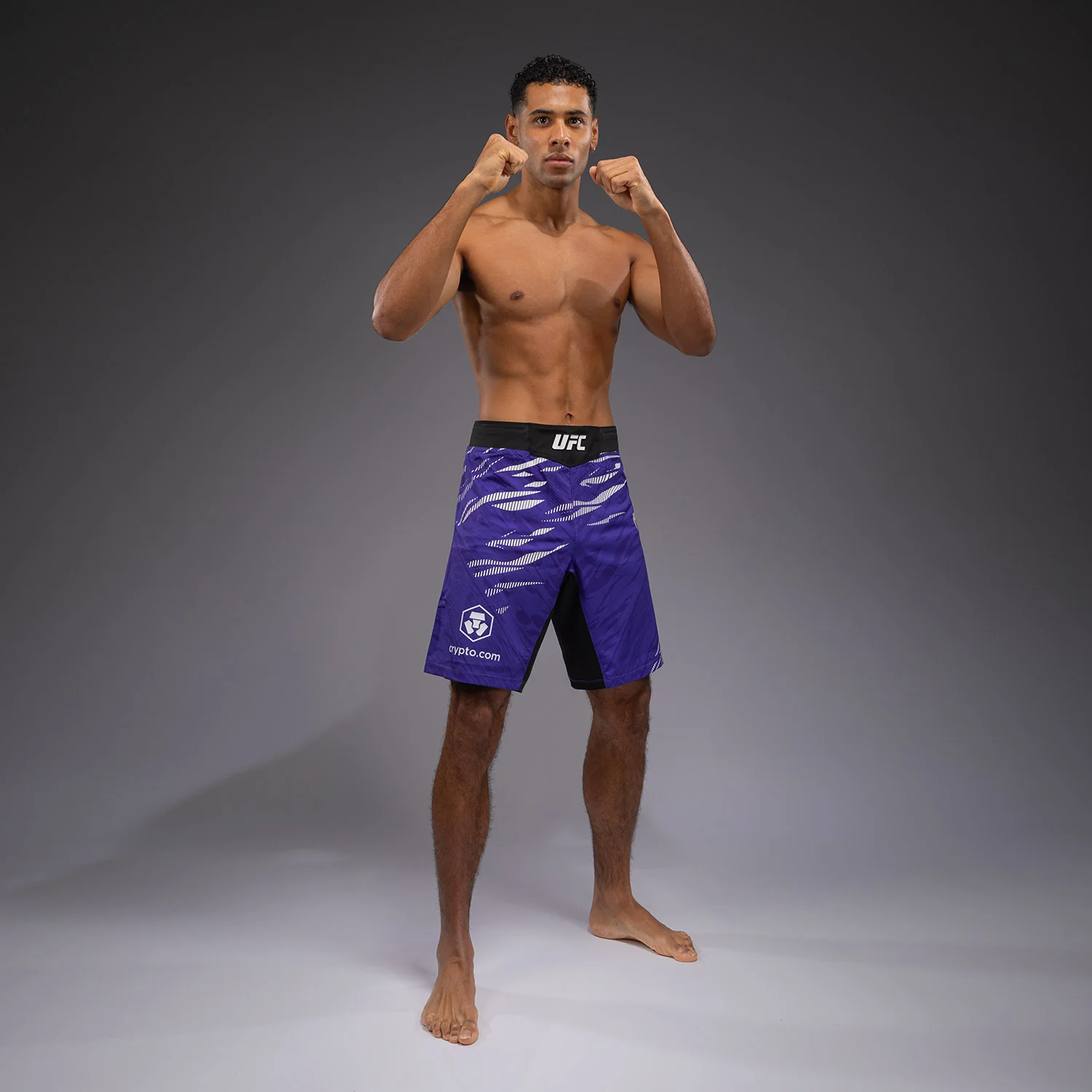 UFC Fusion by Venum Authentic Fight Night Herren Fight Short -Lange Passform - lila - Image 5