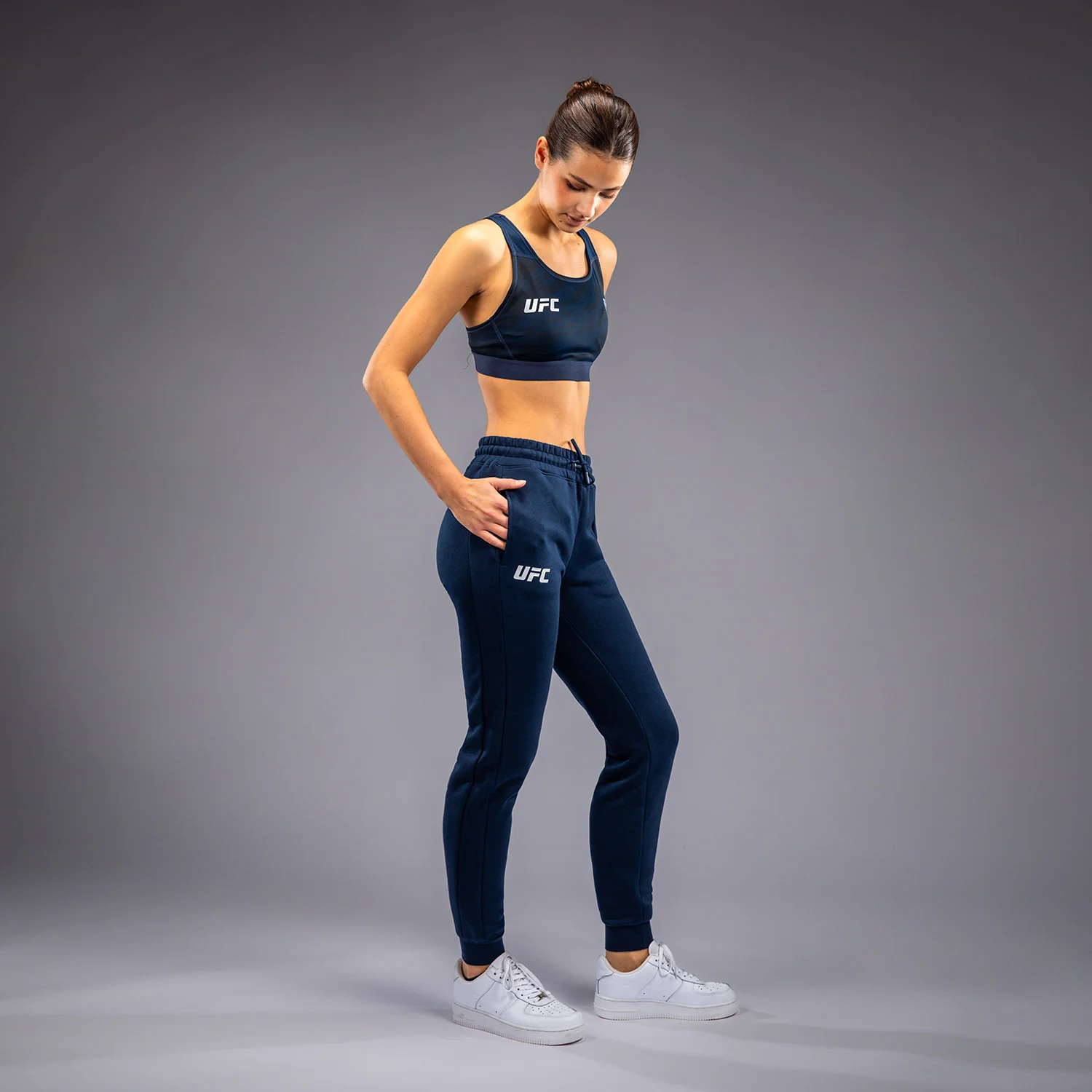 UFC Fusion by Venum Fight Week Damen Baumwollhose - Solid Ozeanisches Blau - Image 4