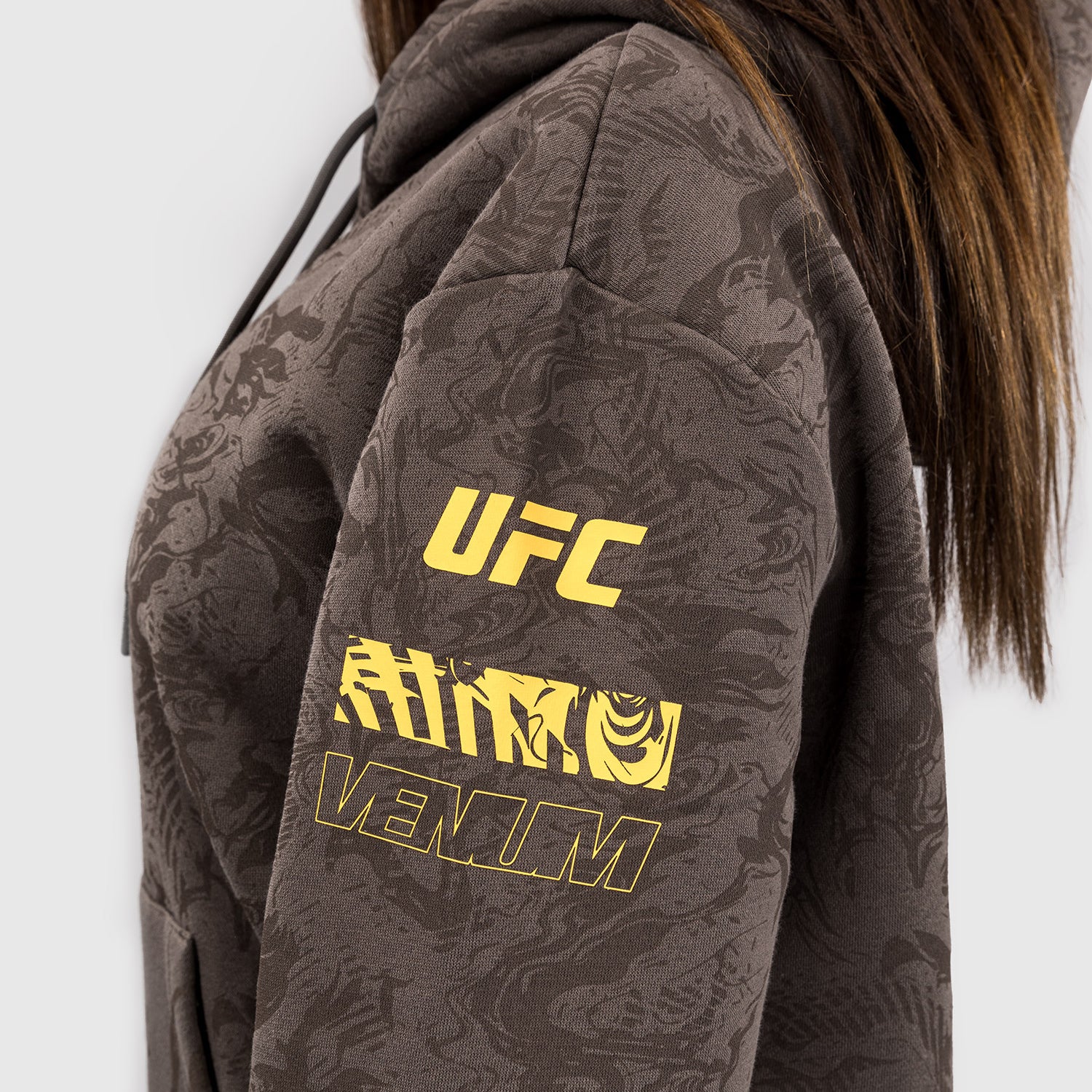 UFC Fusion by Venum Fight Week Damen Pullover Hoodie - Erdiges Braun - Image 6
