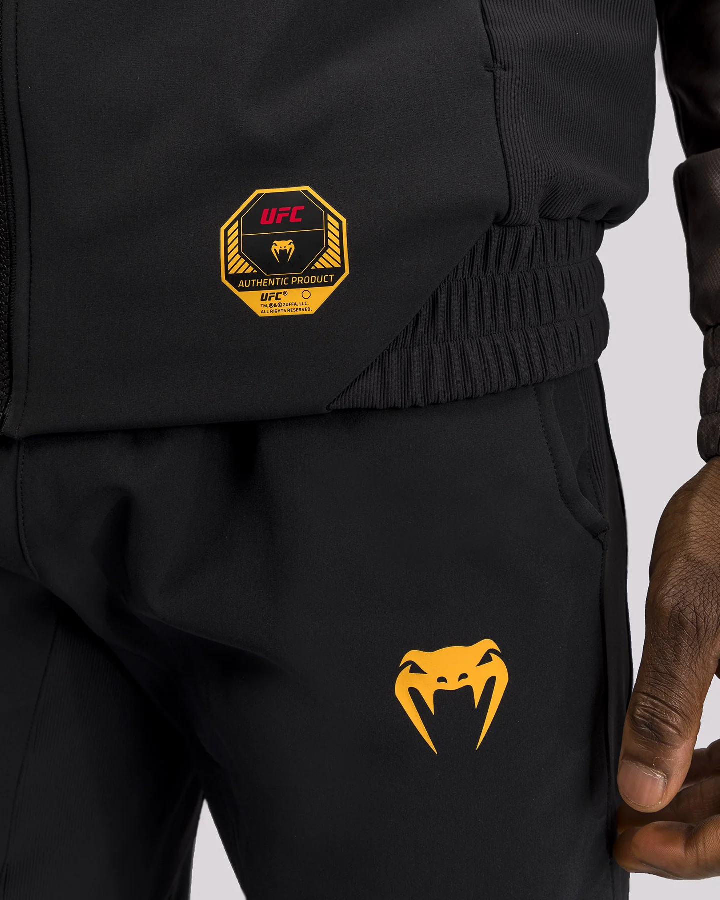 UFC Fusion by Venum Fight Week Herren Zip Hoodie - Erdiges Braun - Image 15