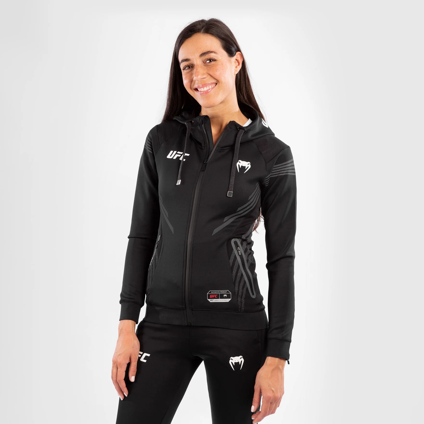 UFC Venum Authentic Fight Night Damen Walkout Hoodie - Schwarz - Image 4