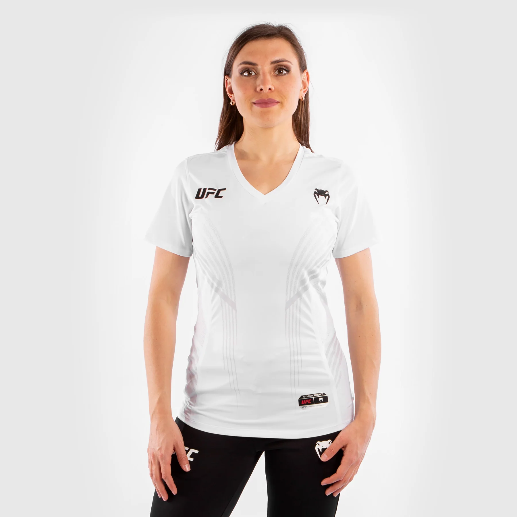 UFC Venum Personalisiert Authentic Fight Night Damen Walkout Trikot - Weiß - Image 3