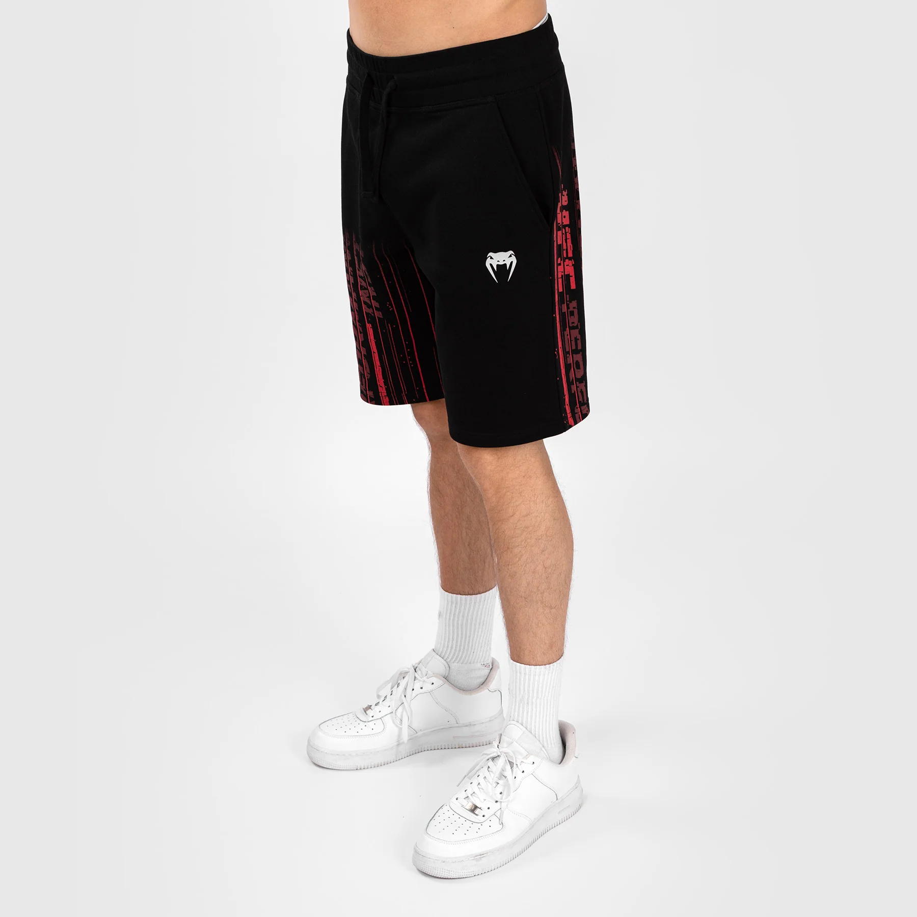 UFC Venum Performance Institute 2.0 Baumwoll-Short für Männer - Schwarz/Rot - Image 8