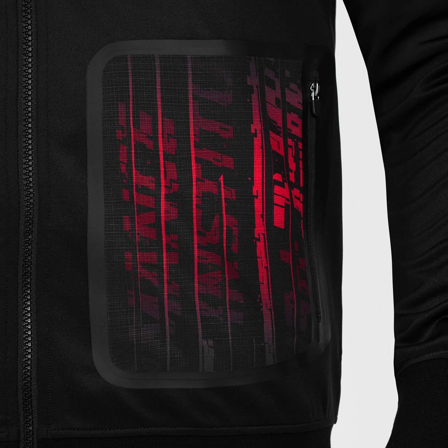 UFC Venum Performance Institute 2.0 Herren Zip Hoodie - Schwarz/Rot - Image 8