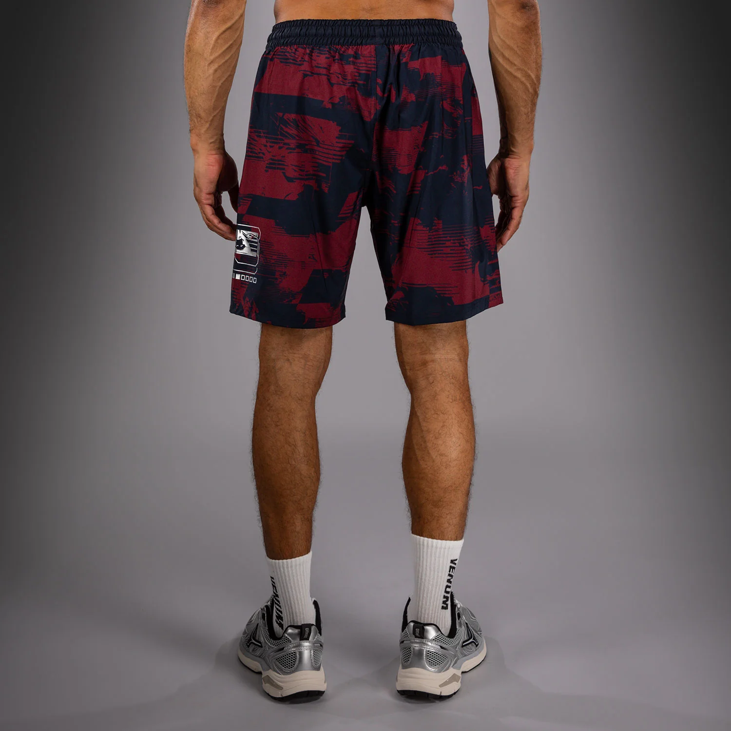 UFC Zenith by Venum Authentic Fight Week Performance Short Herren - Marineblau/Burgunderrot/Silber - Image 7