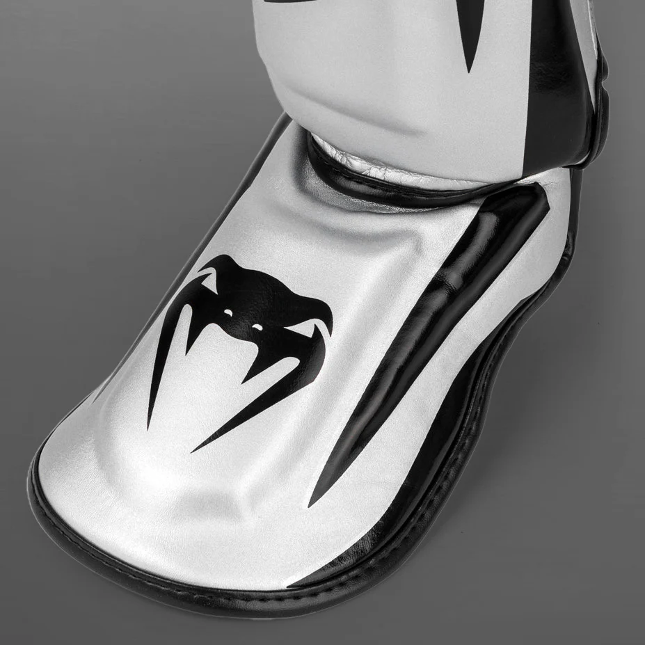 Venum Elite Standup Schienbeinschoner - Silber/Schwarz - Image 4