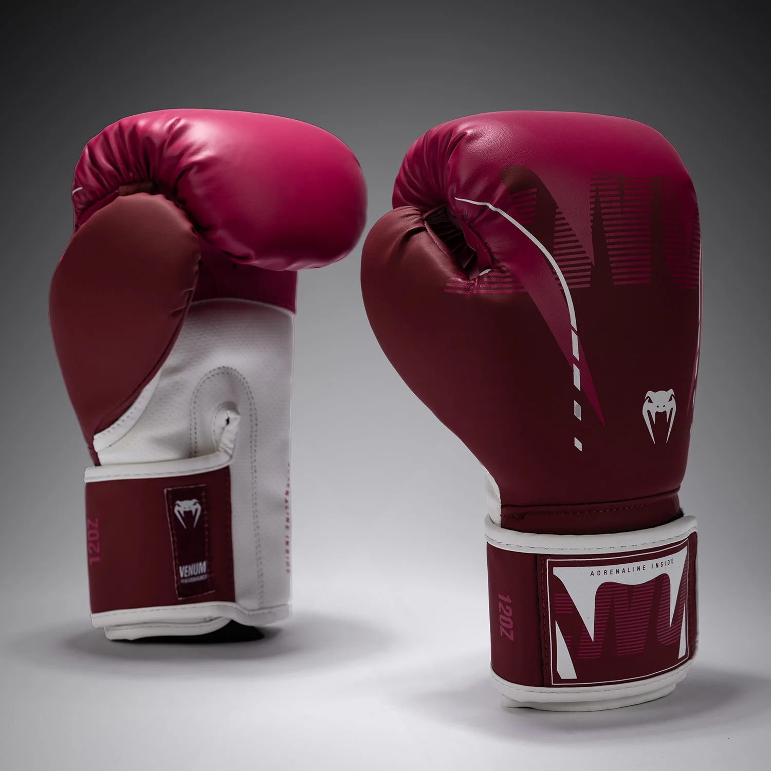 Venum Adrenaline Boxhandschuhe – Burgunderrosa/Pink - Image 2