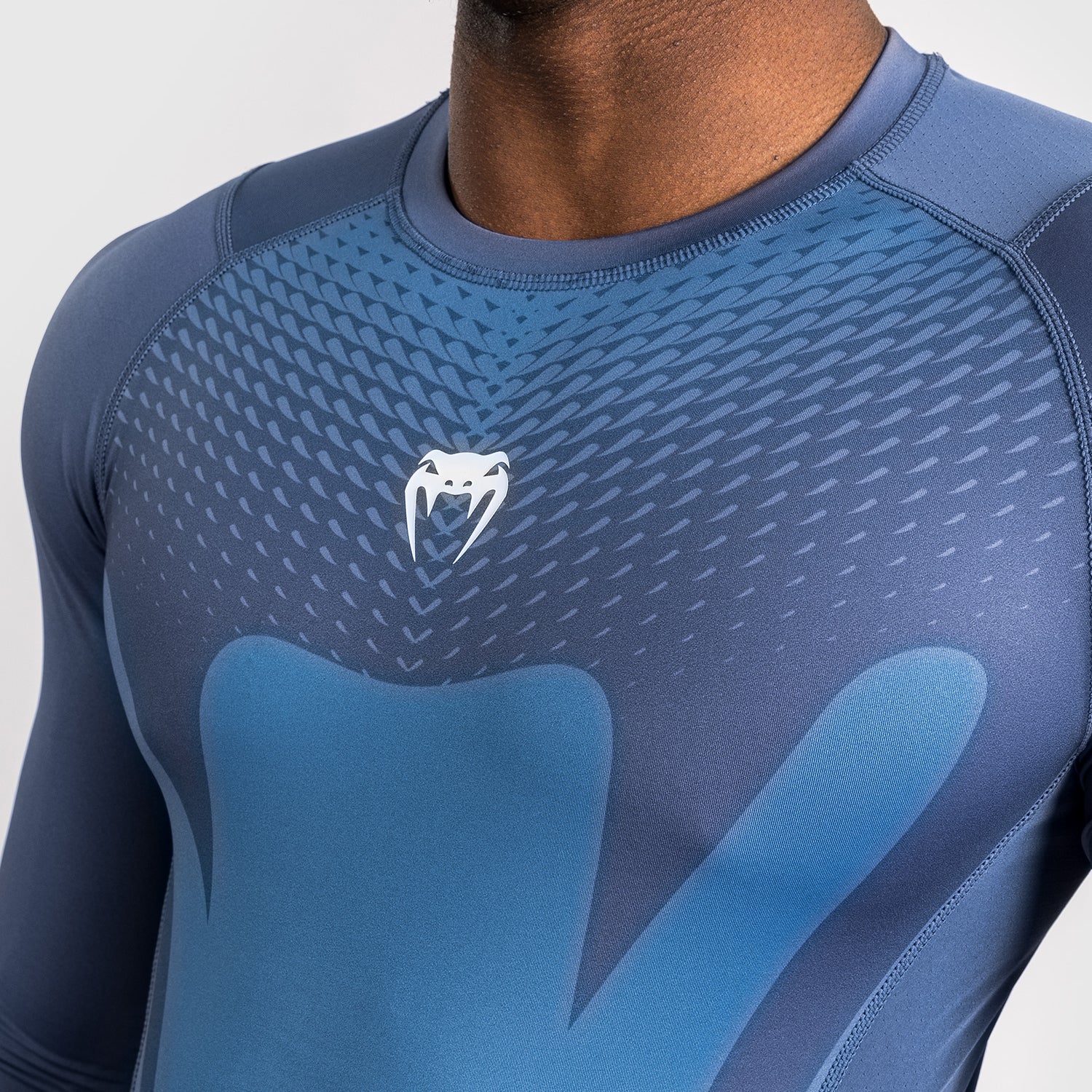 Venum Attack Herren Langarm Rashguard - Marineblau - Image 4