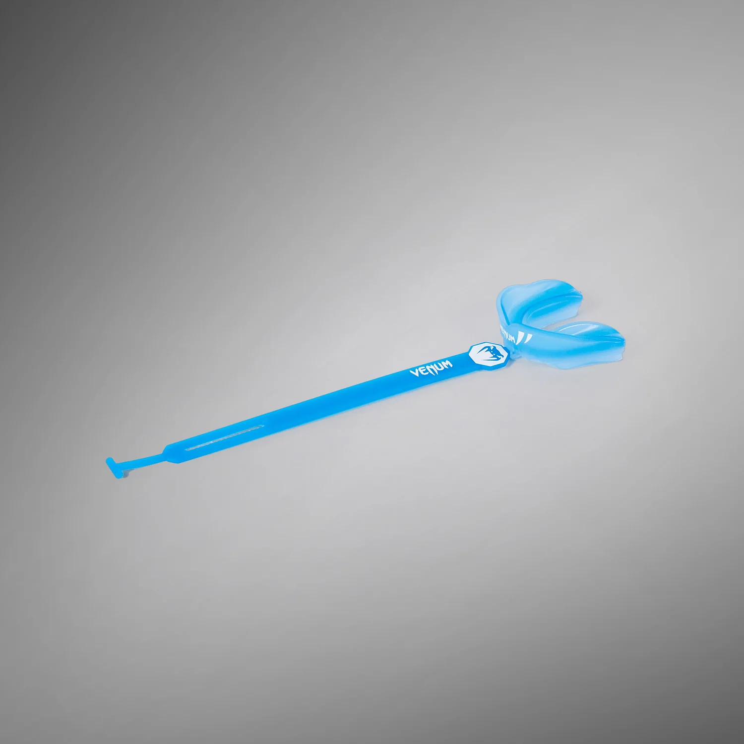 Venum Challenger Kinder Mundschutz  Riemen/Ohne Riemen - Blau Transparent - Image 3