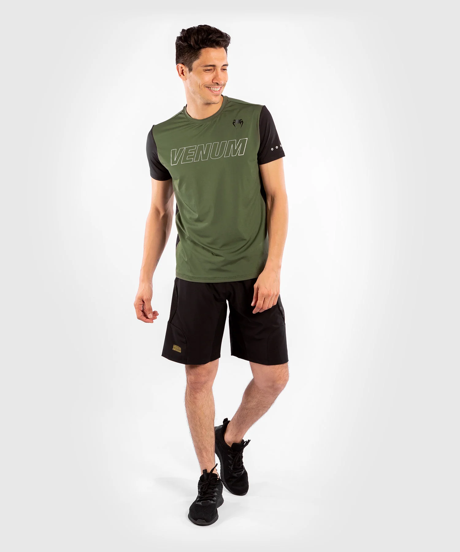 Venum CLASSIC EVO Dry-Tech T-Shirt - Khaki/Silber - Image 8