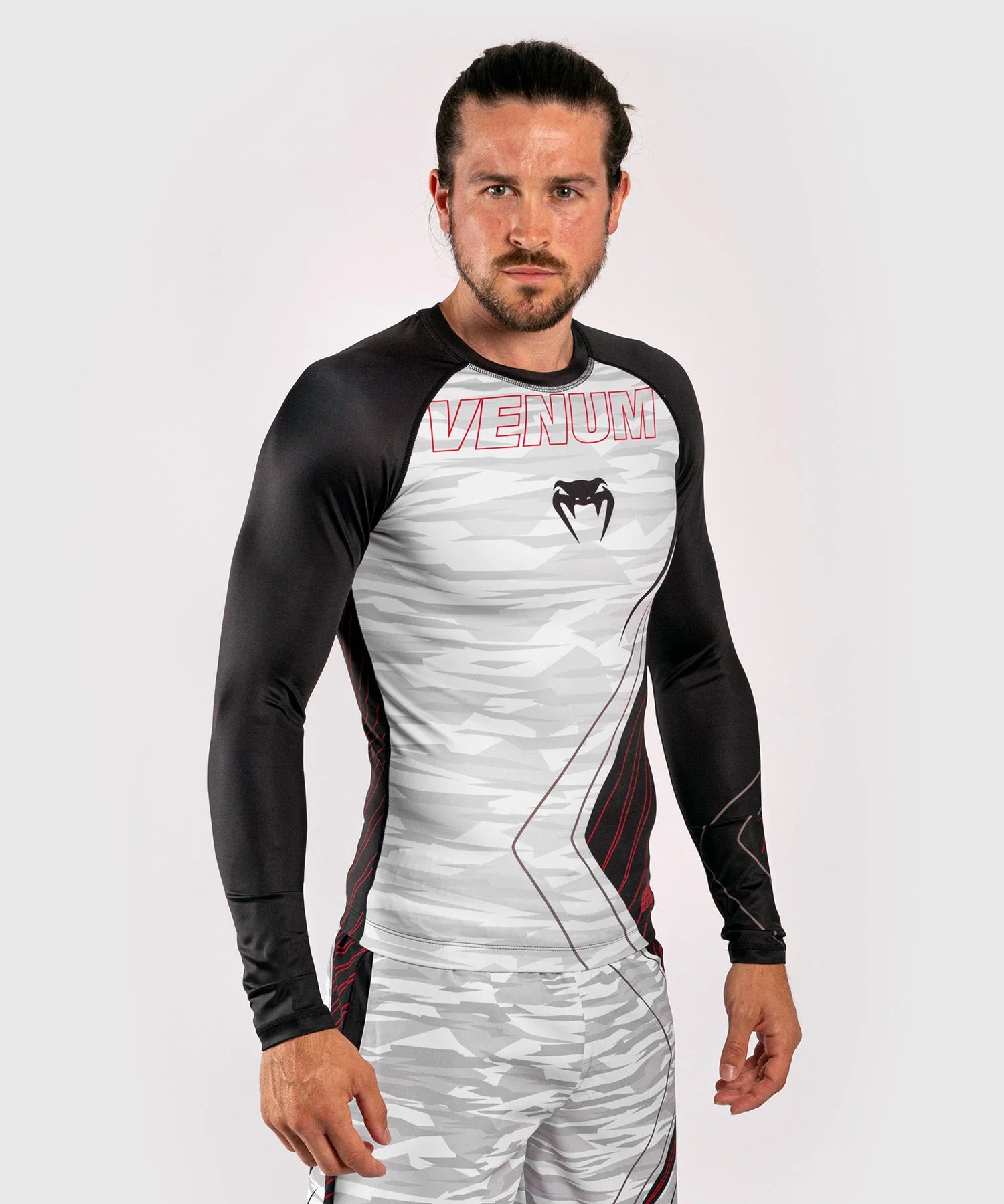 Venum Contender 5.0 Rashguard - Lange Ärmel - White/Camo - Image 3