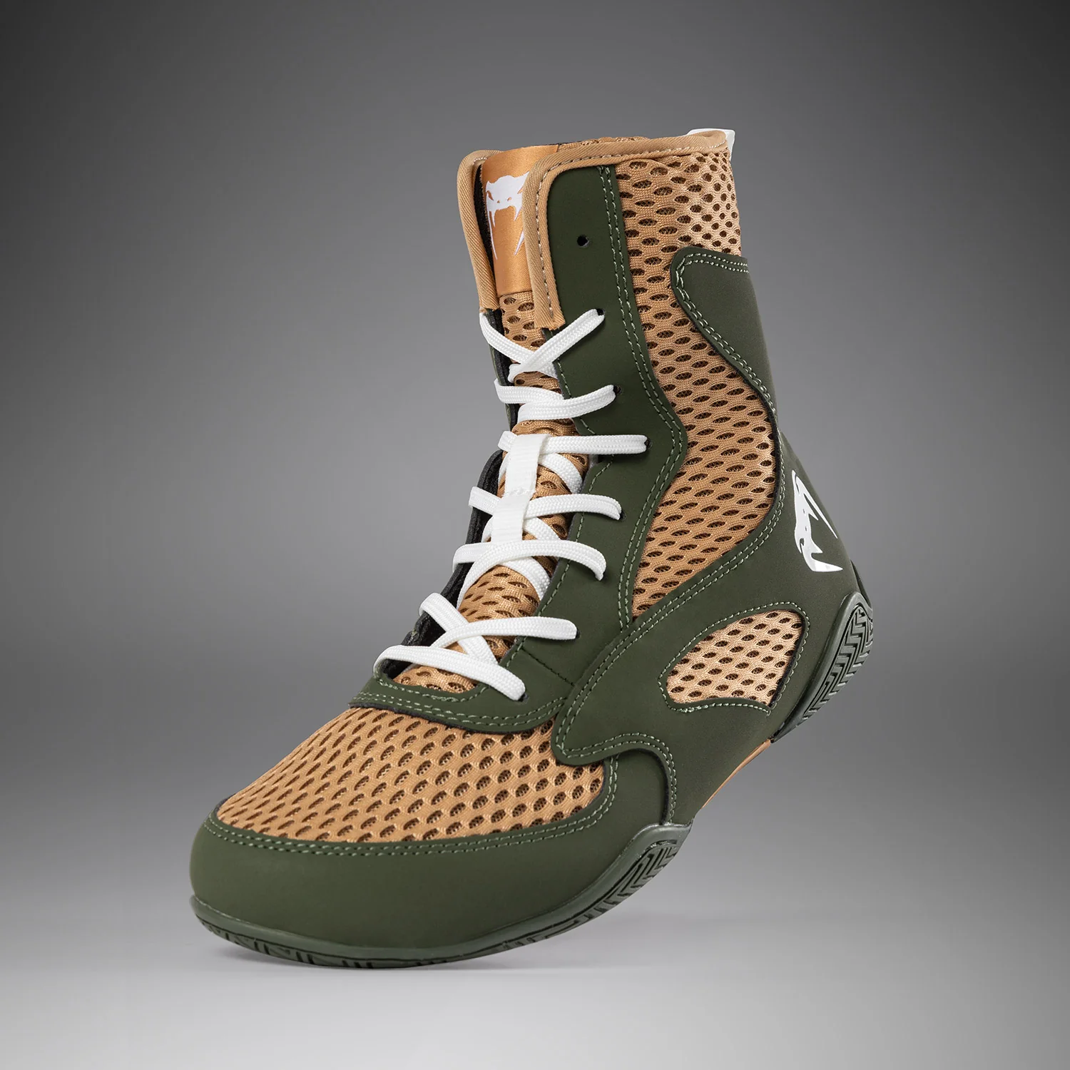Venum Contender Boxschuhe - Militärgrün/Sand - Image 7