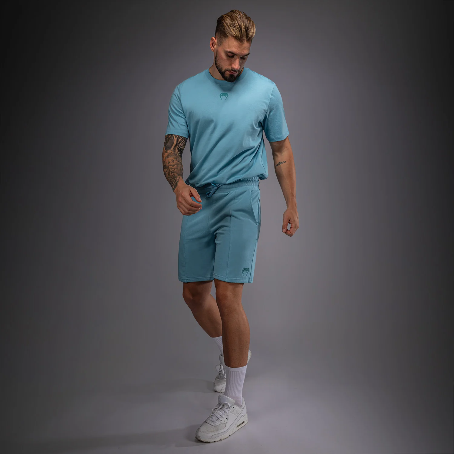 Venum Contender Fleece Shorts aus Baumwolle – Türkis - Image 4