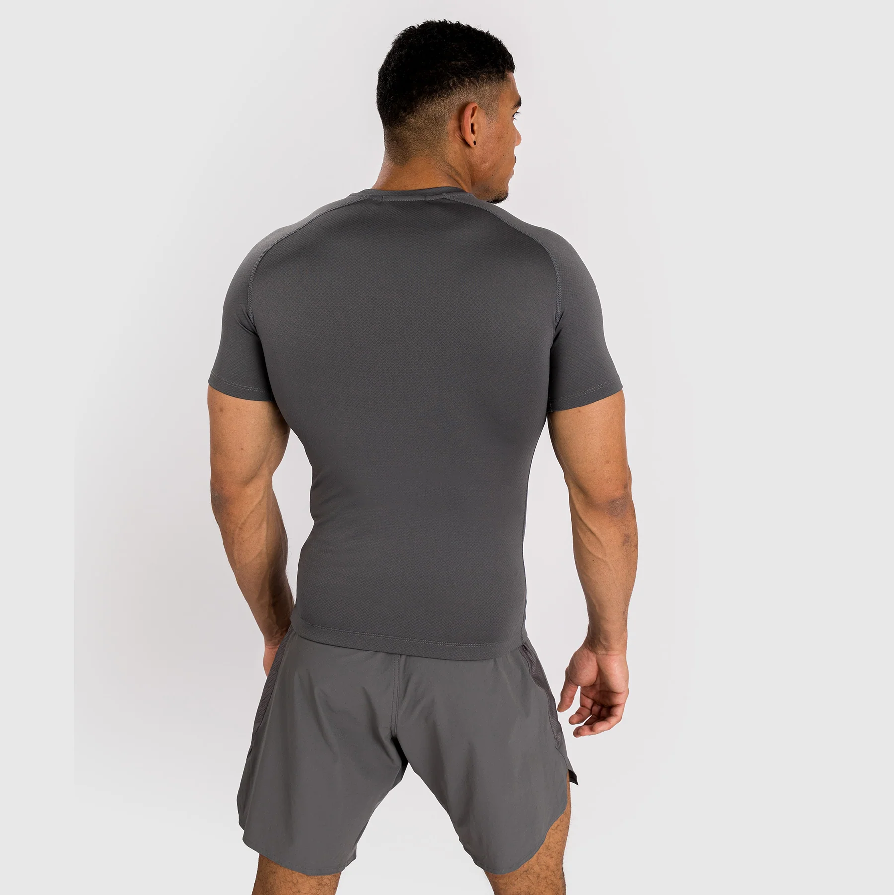 Venum Contender Herren Kurzarm Rashguard - Grau - Image 4