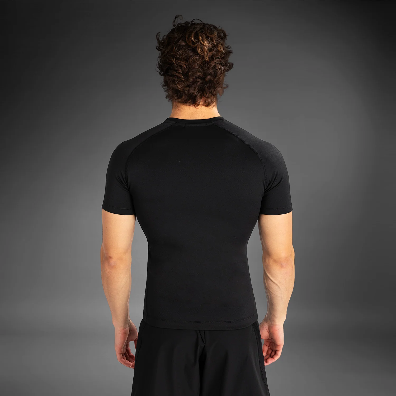 Venum Contender Herren Kurzarm Rashguard - Schwarz/Weiß - Image 3