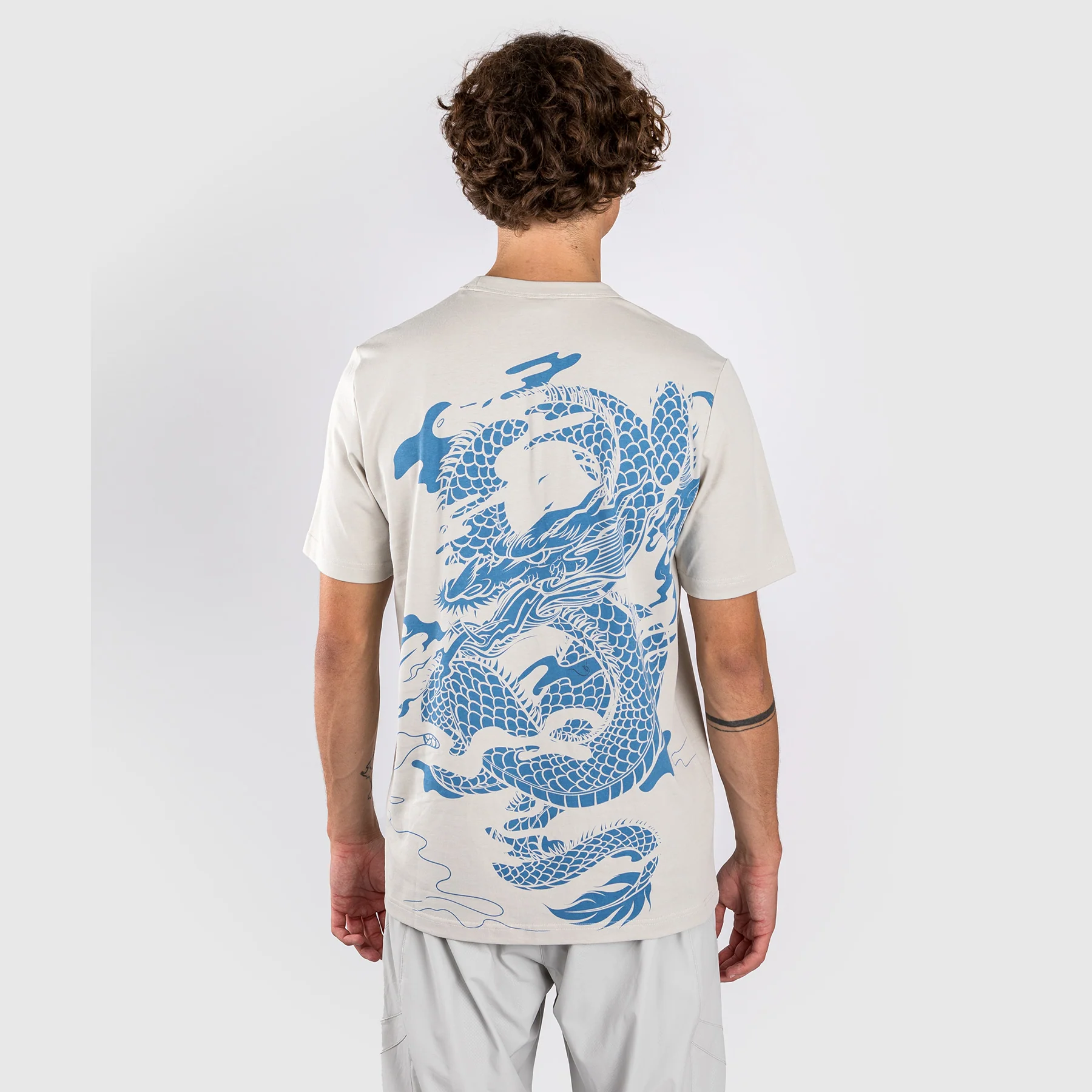 Venum Dragon's Flight Herren T-Shirt - Misty Blue - Image 4