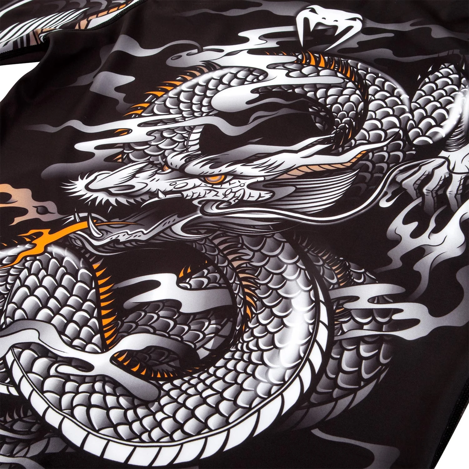 Venum Dragon's Flight Rashguard - Kurzarm - Schwarz/Weiß - Image 7