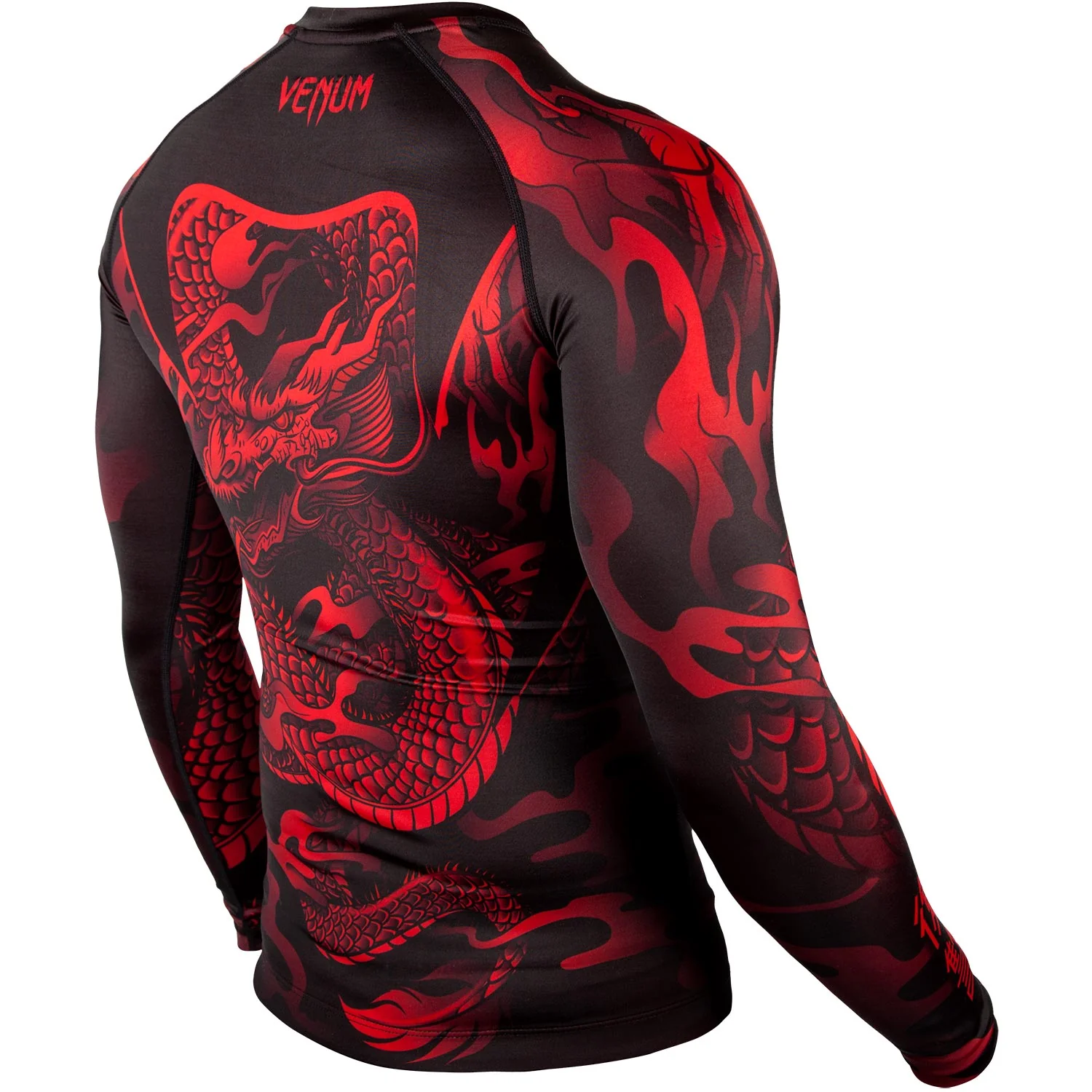 Venum Dragon's Flight Rashguard - Langarm - Schwarz/Rot - Image 3