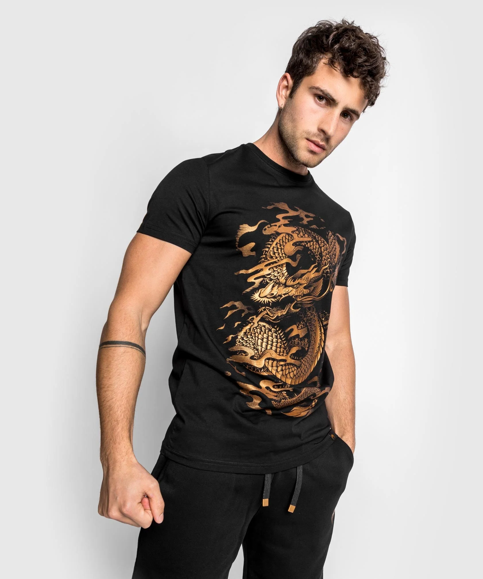 Venum Dragon's Flight T-Shirt - Schwarz/Bronze - Image 2