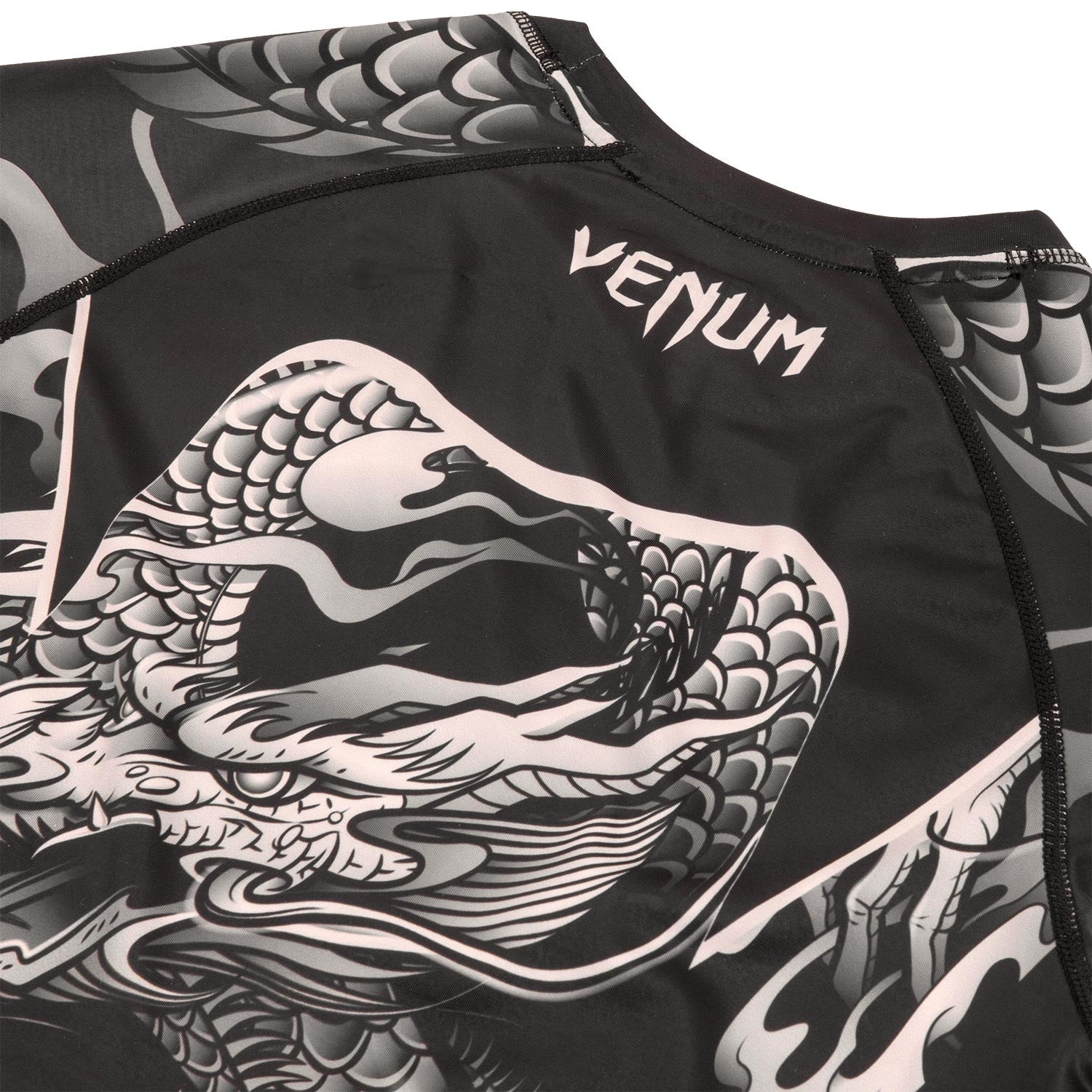 Venum Dragon's Rashguard - Kurzarm - Schwarz/Sand - Image 7