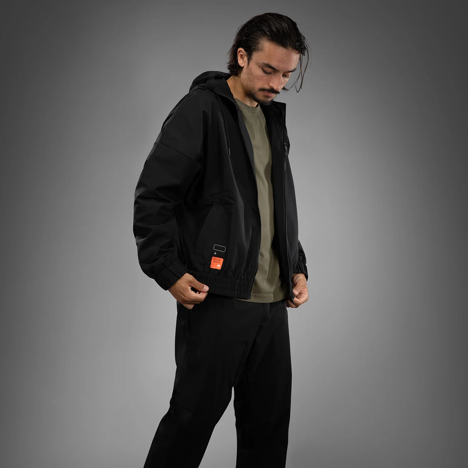 Venum Eclipse Trainingsjacke – Schwarz/Elfenbein - Image 3