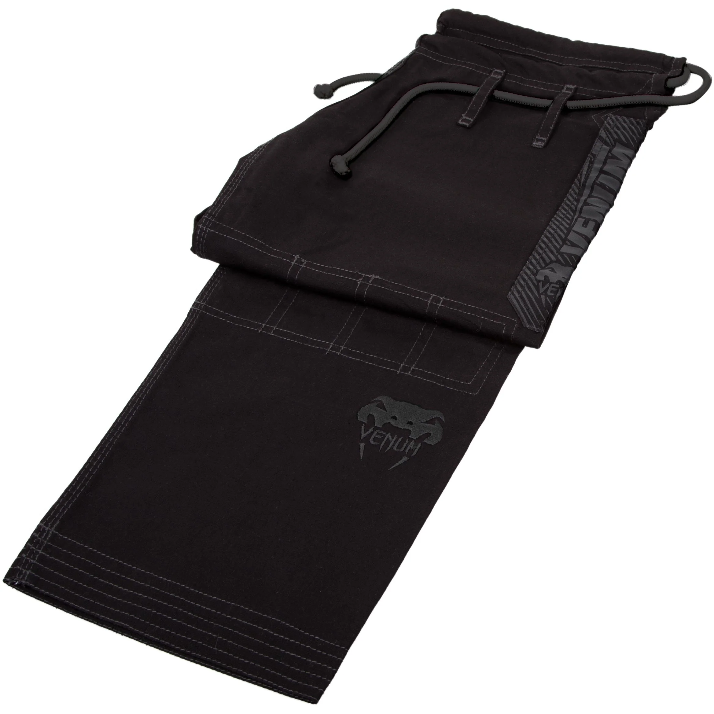 Venum Elite BJJ Kampfanzug - Schwarz/Schwarz - Image 9