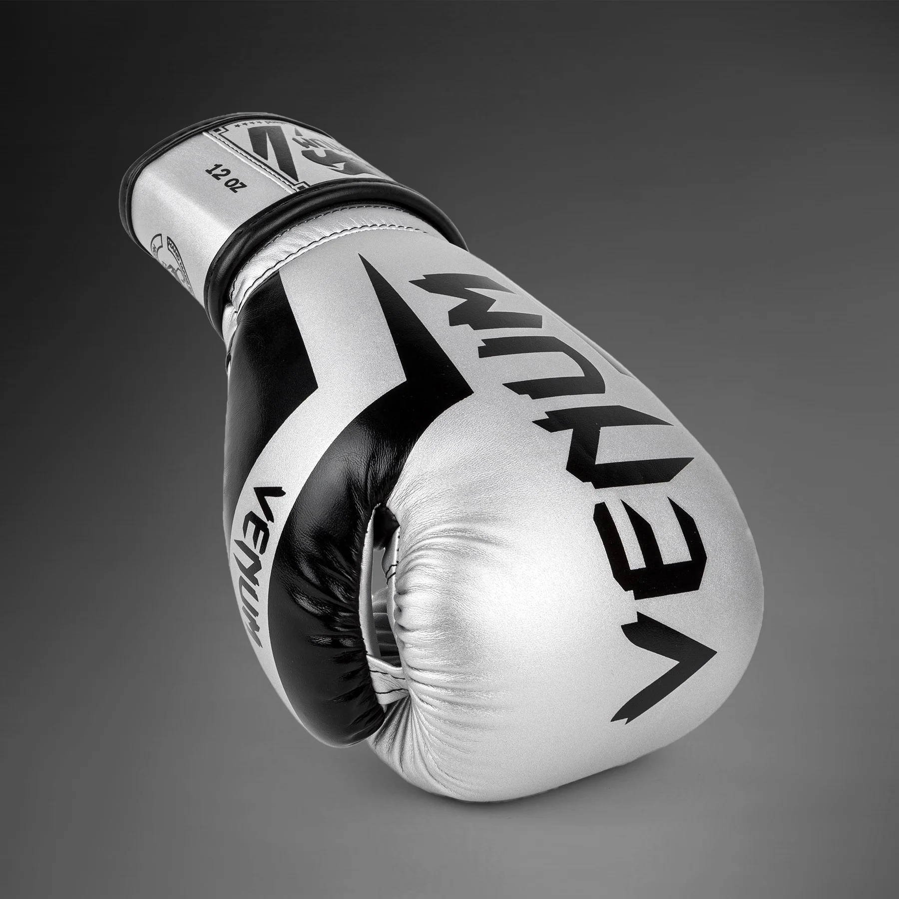 Venum Elite Boxhandschuhe - Silber/Schwarz - Image 8