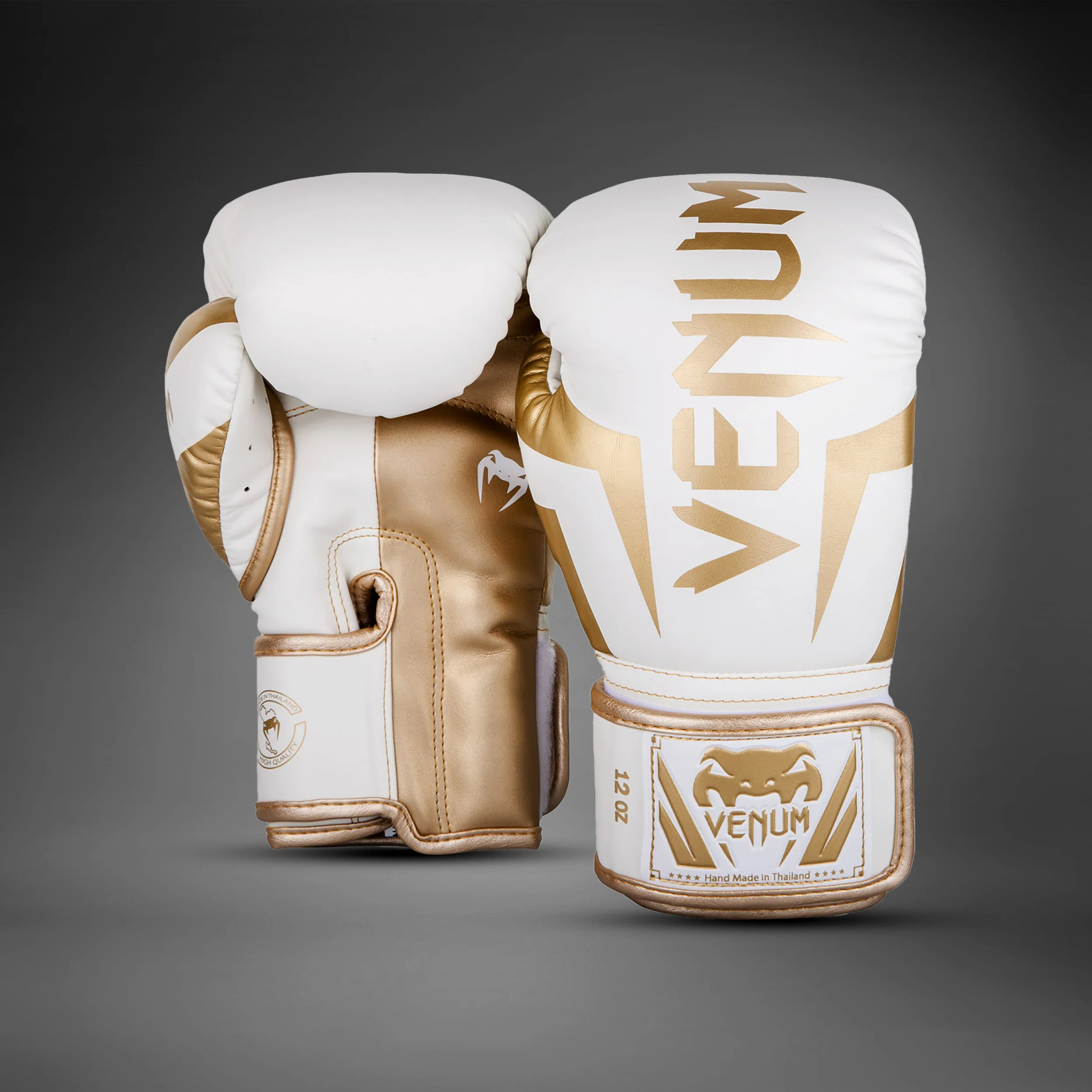 Venum Elite Boxhandschuhe - Weiß/Gold - Image 2