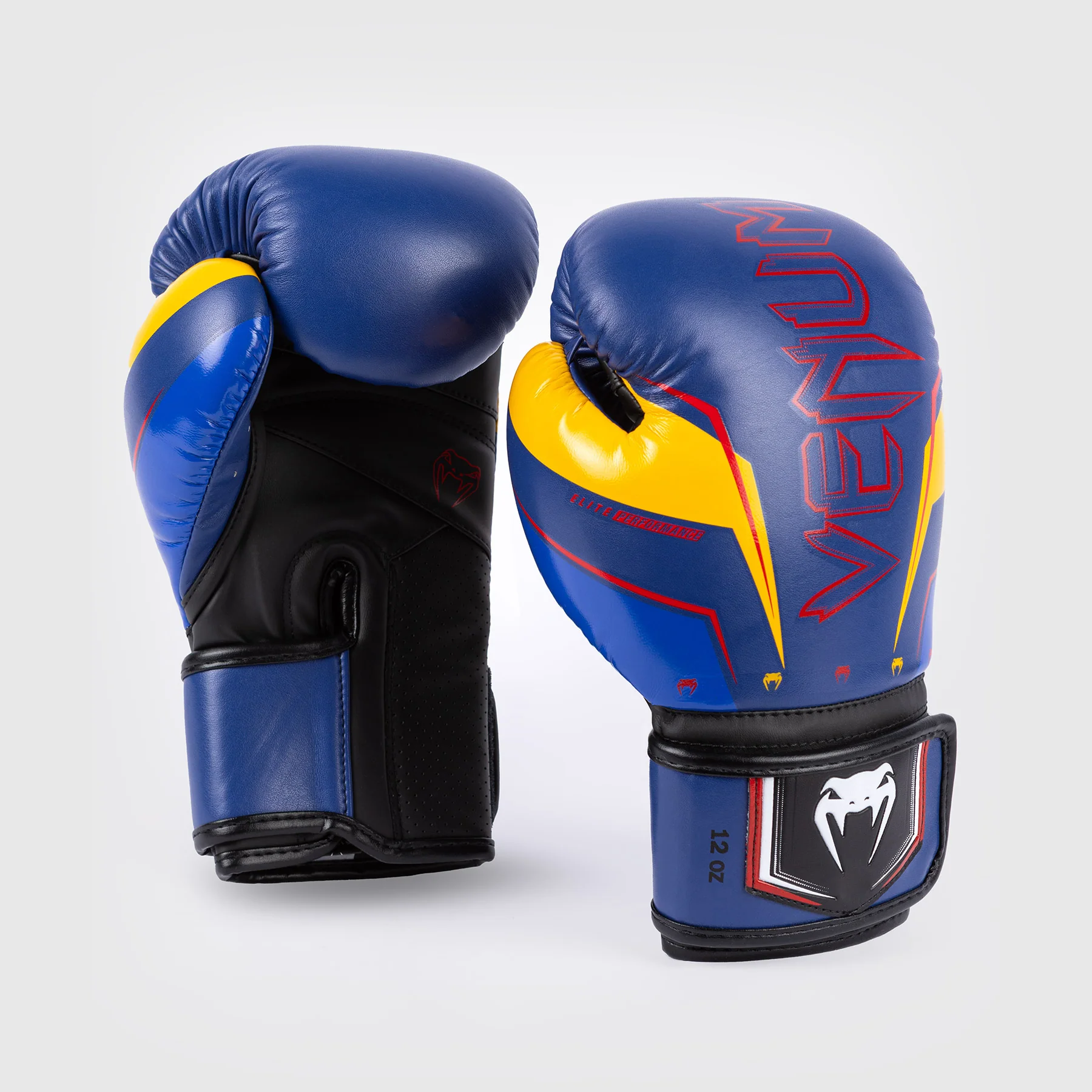 Venum Elite Evo Boxhandschuhe - Blau/Gelb - Image 2