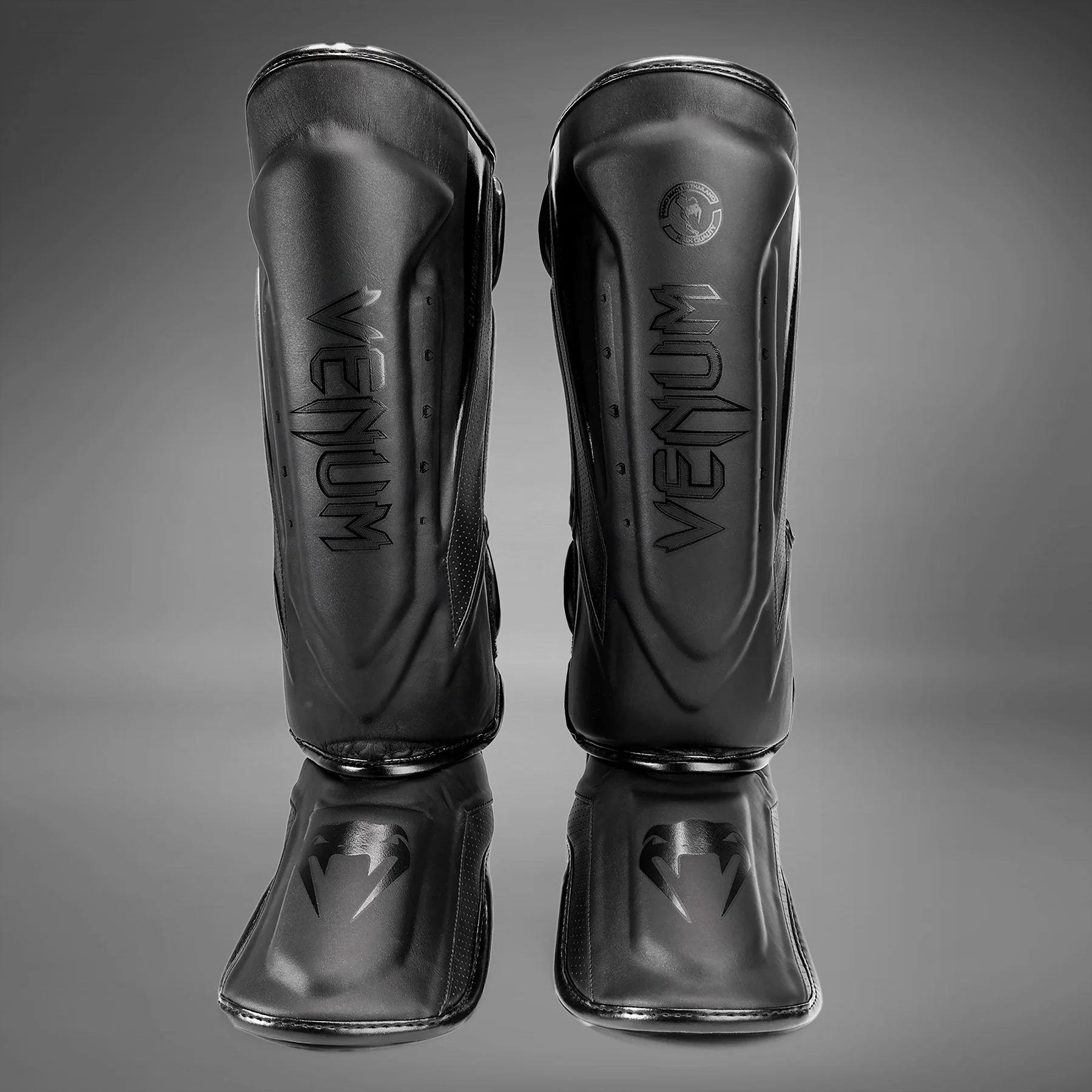 Venum Elite Evo Schienbeinschoner - Schwarz/Schwarz - Image 2