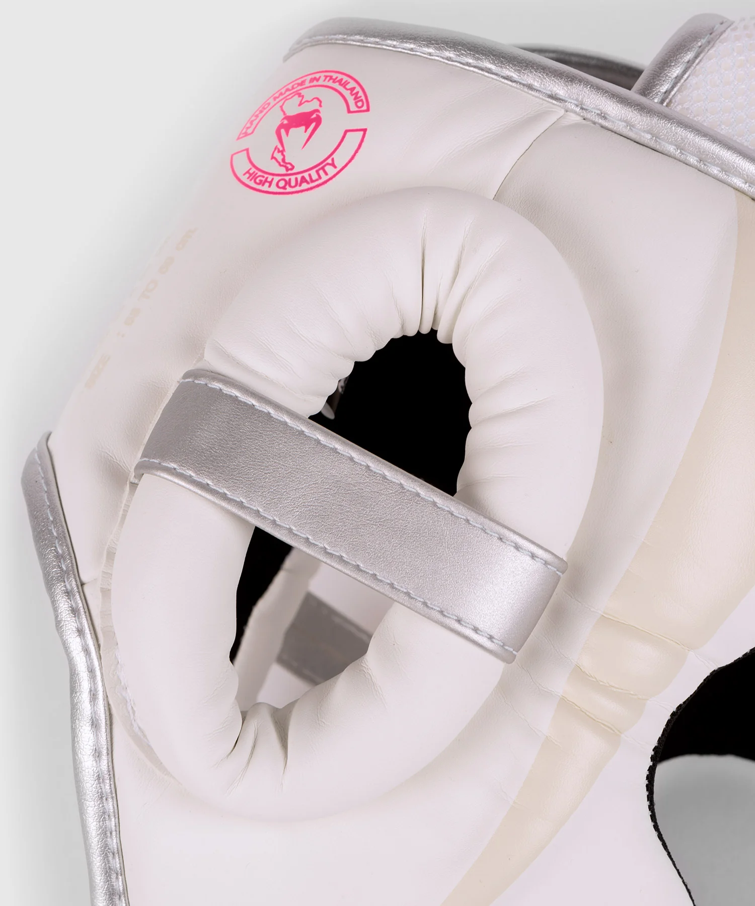Venum Elite Kopfschutz - Weiß/Silber-Rosa - Image 5