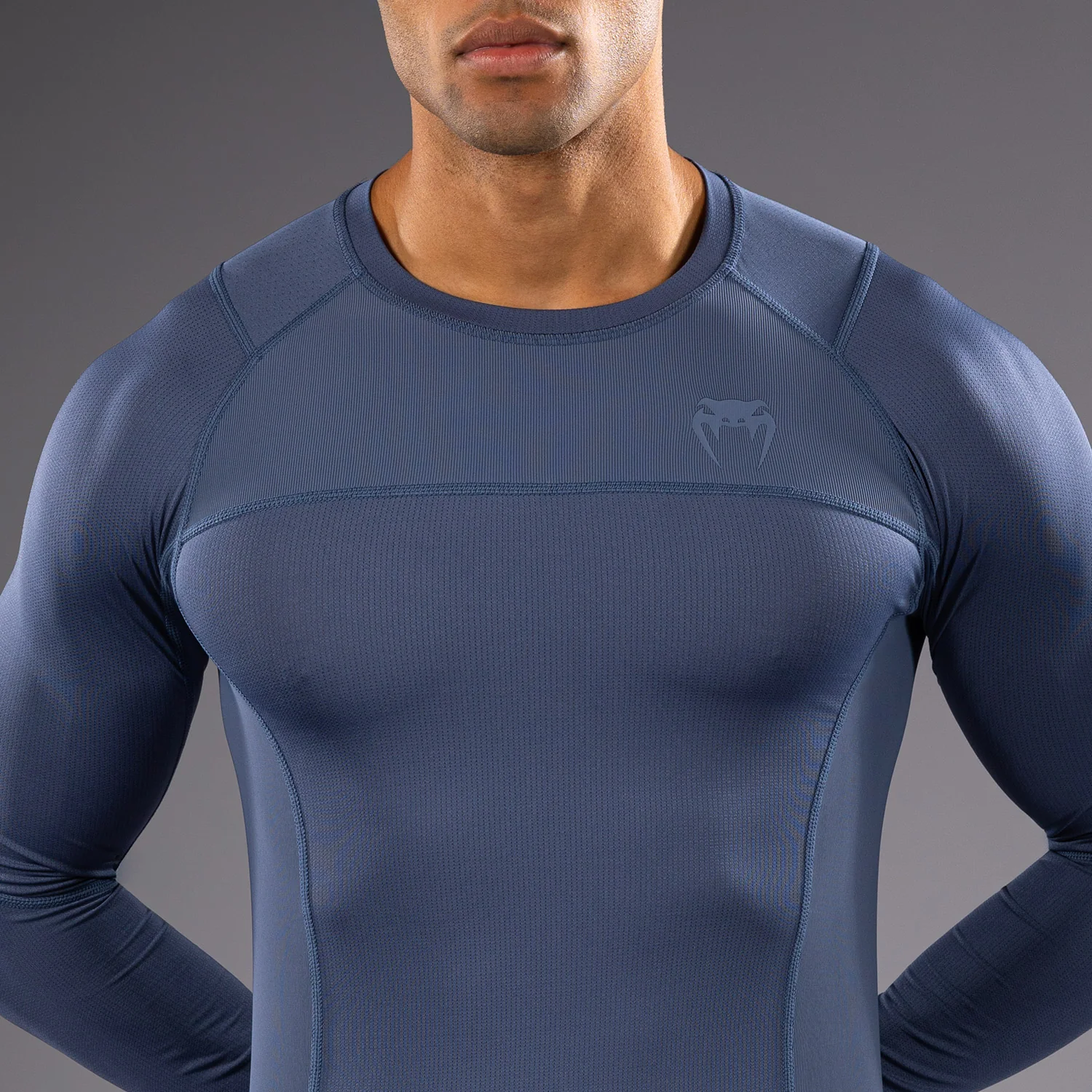 Venum G-Fit Air Herren Langarm Rashguard - Nebelblau - Image 6