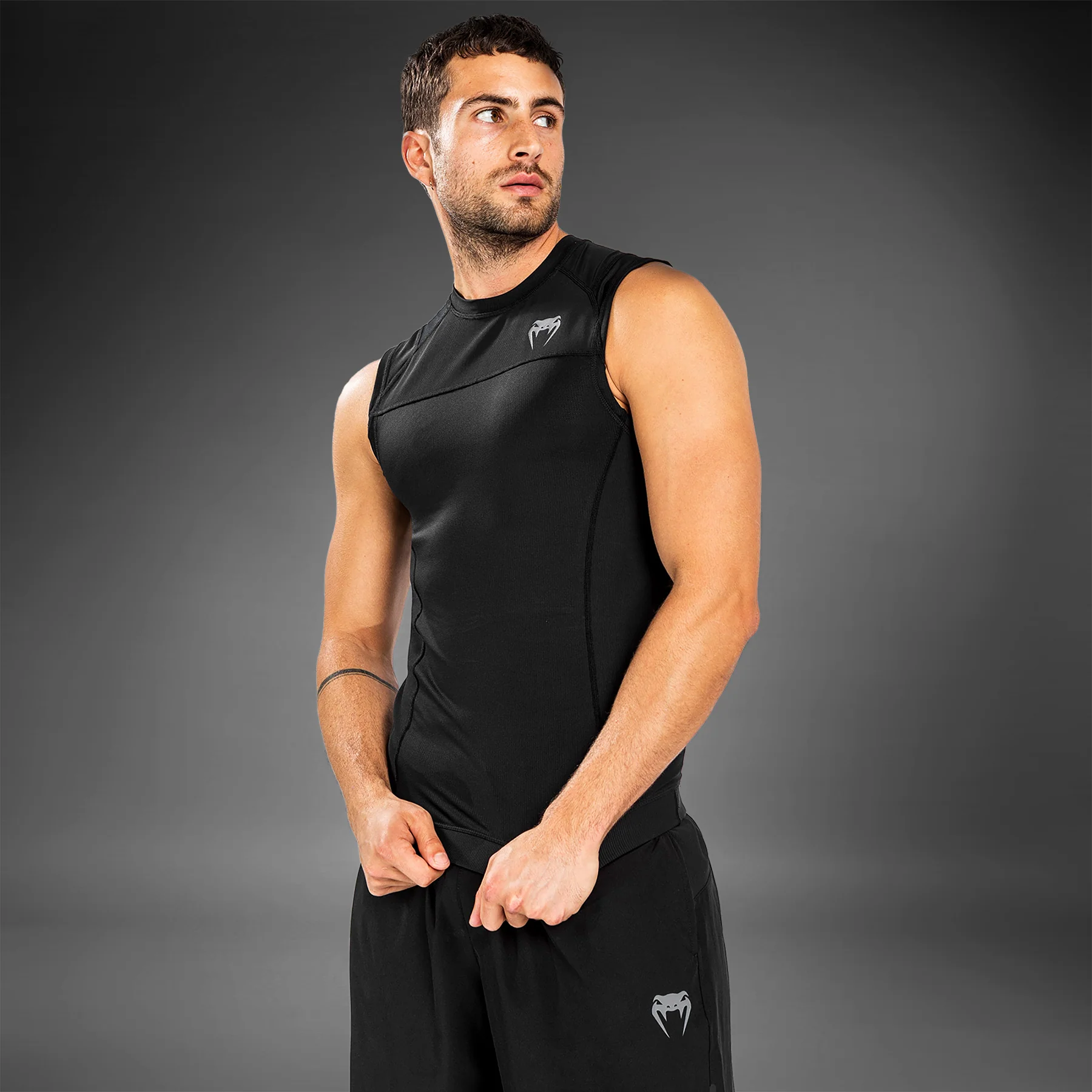 Venum G-Fit Air Rashguard ärmellos – Schwarz - Image 3