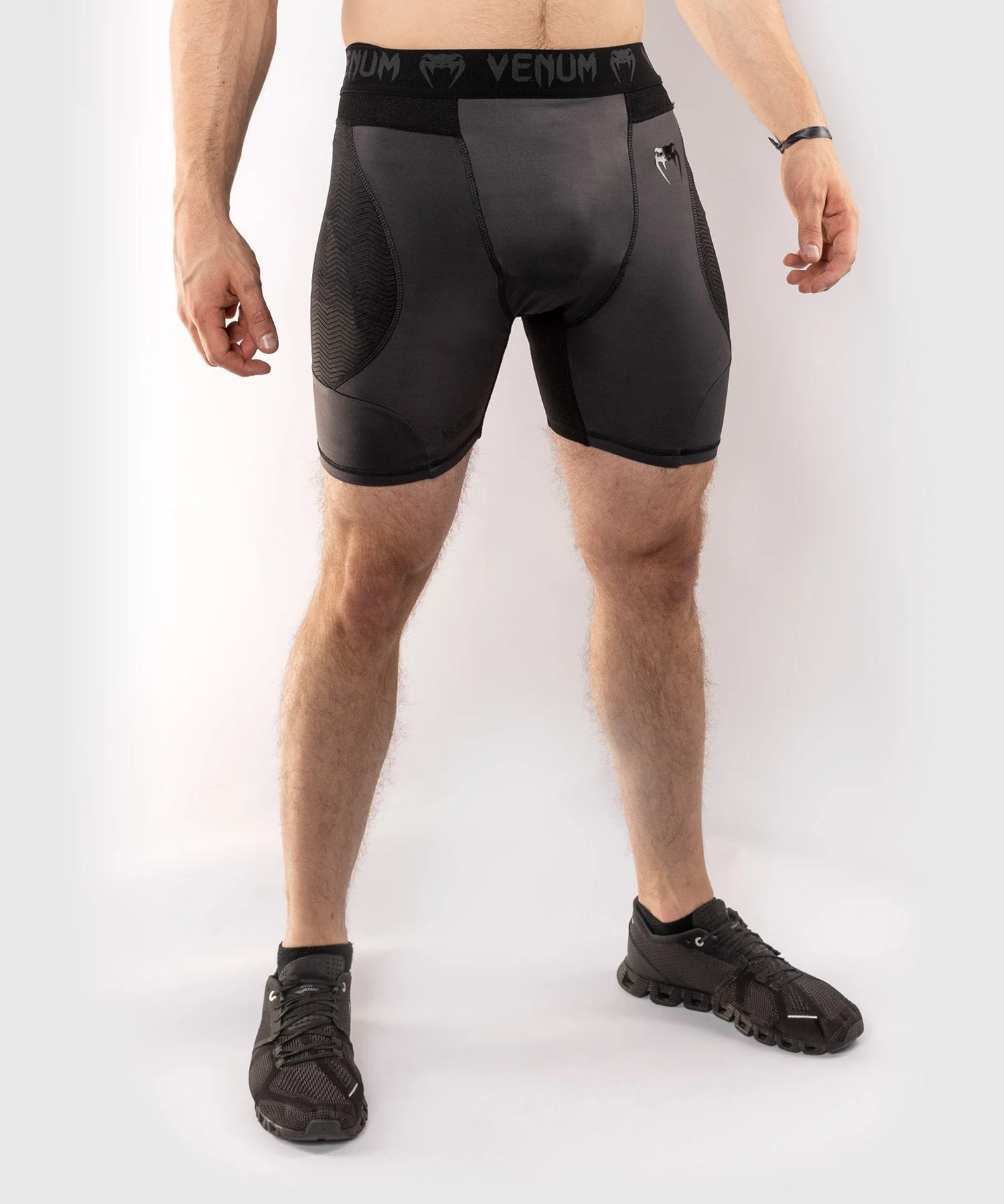 Venum G-Fit Kompressions-Shorts - Grau/Schwarz - Image 7