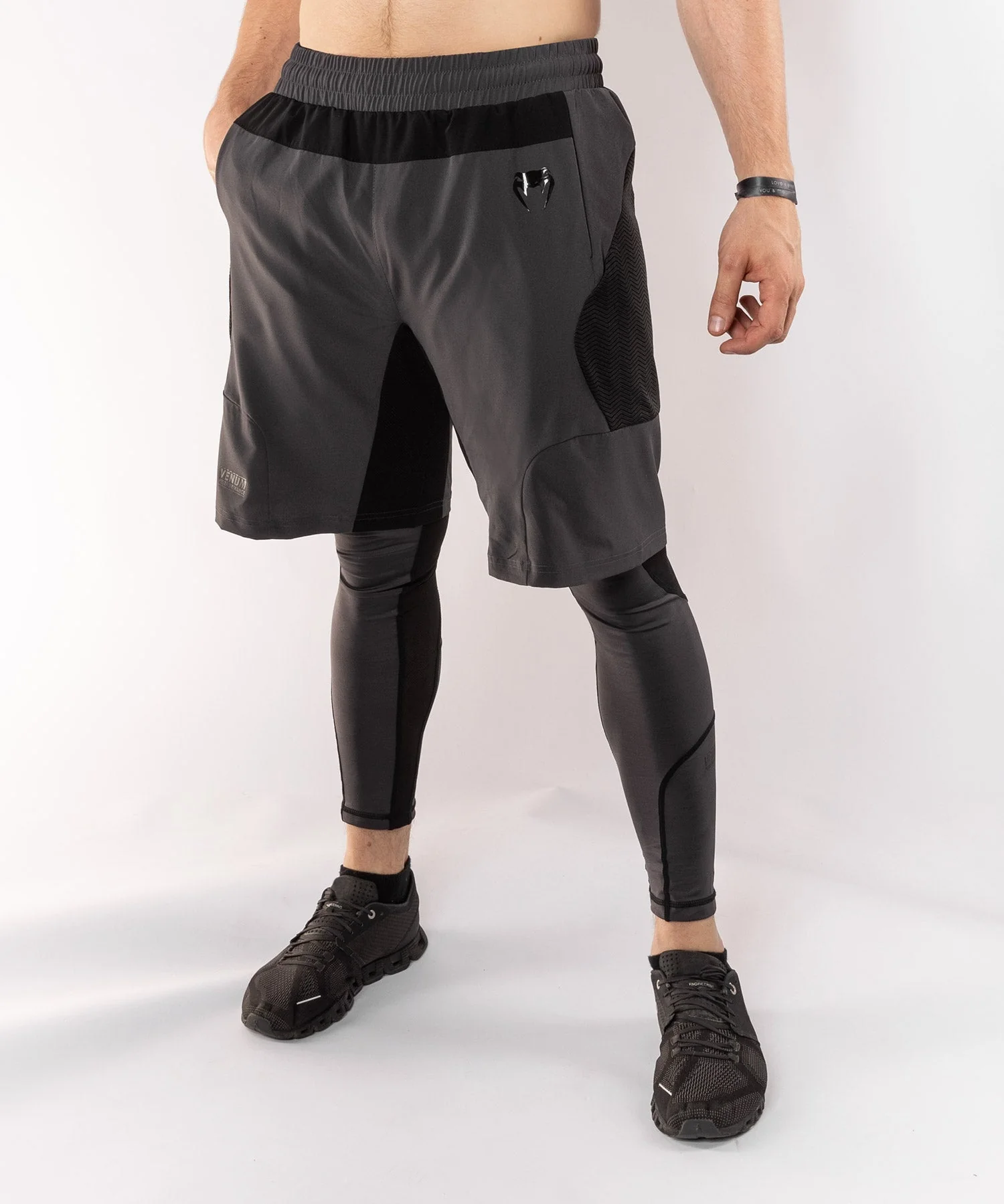 Venum G-Fit Trainings-Shorts - Grau/Schwarz - Image 12