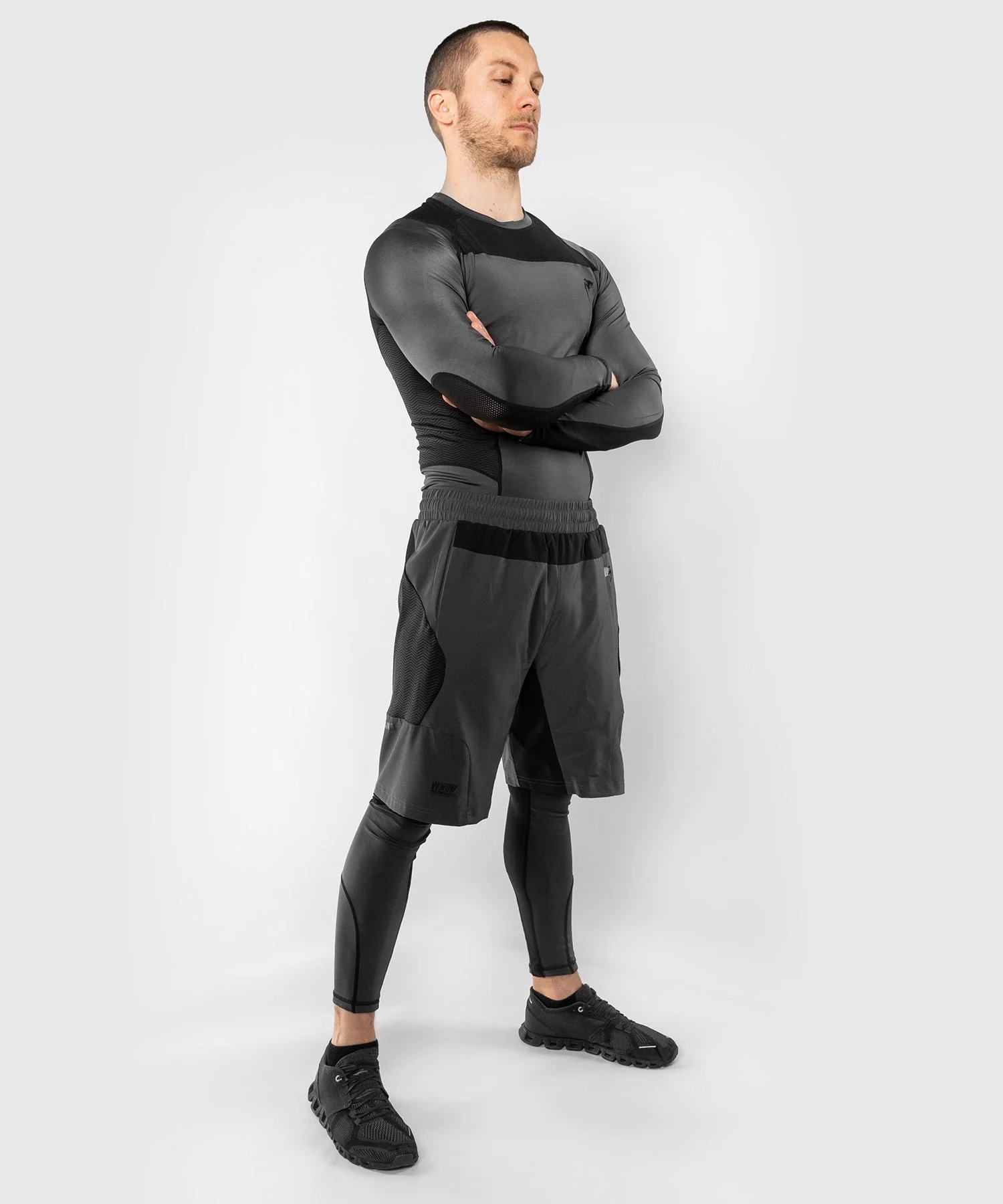 Venum G-Fit Trainings-Shorts - Grau/Schwarz - Image 6