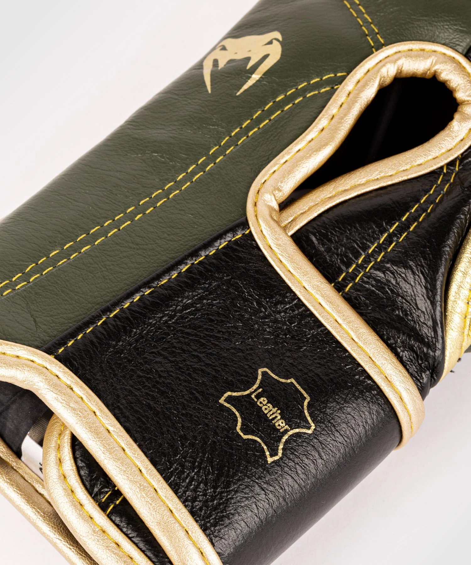 Venum Giant 2.0 professionelle Boxhandschuhe - Klettverschluss - Khaki/Gold - Image 5