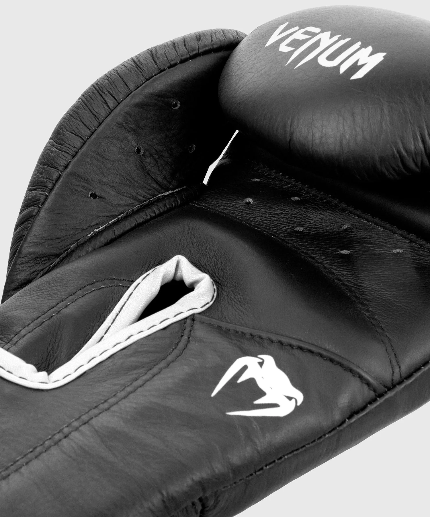 Venum Giant 2.0 professionelle Boxhandschuhe - Klettverschluss - Schwarz/Weiß - Image 5