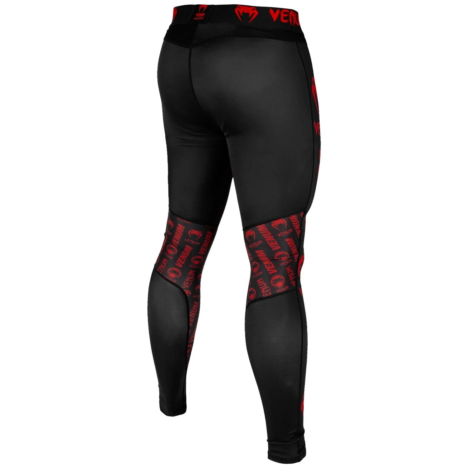 Venum Logos Kompressionshose - Schwarz/Rot - Image 4