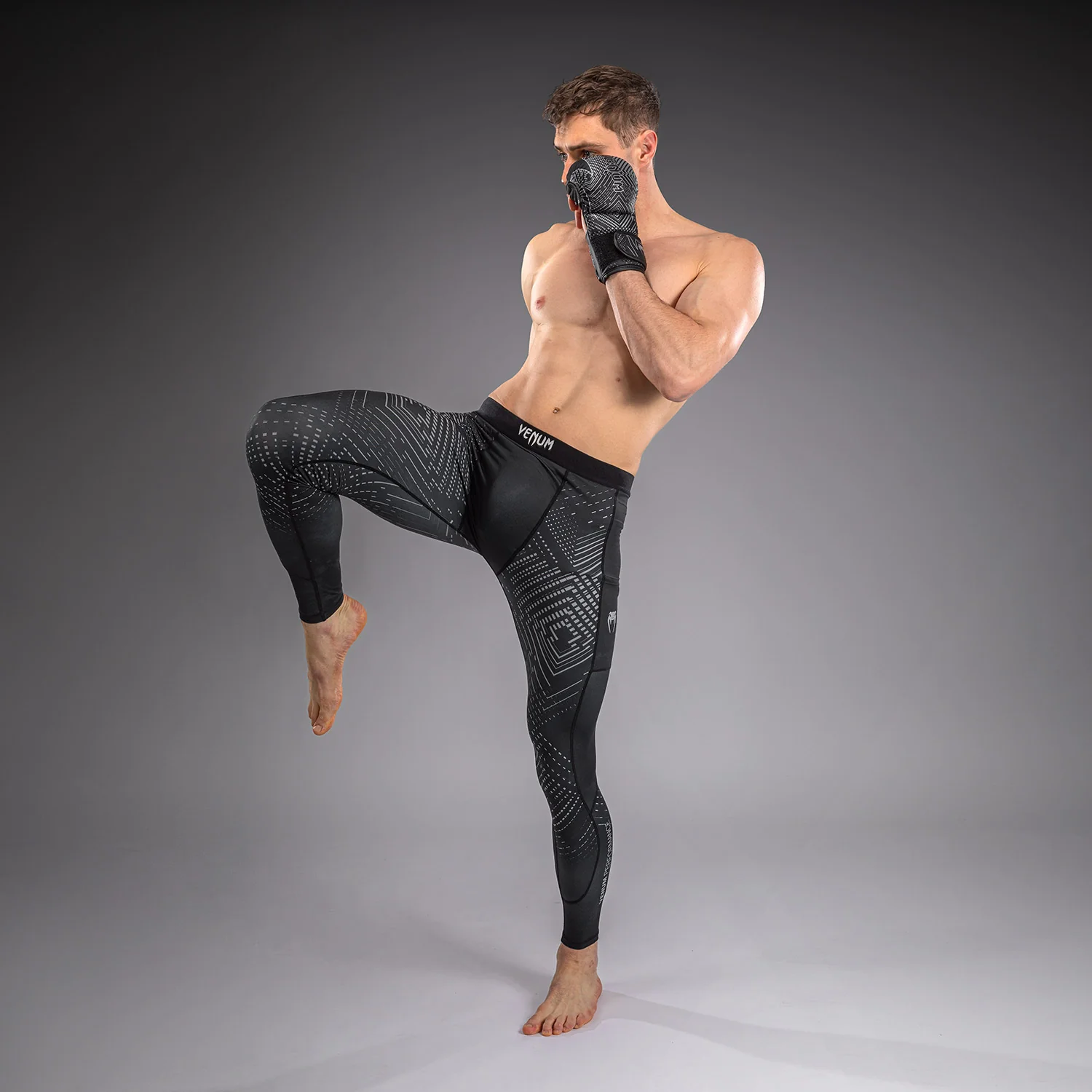 Venum Midnight Fury Spats – Mitternachtsblau/Grau/Silber - Image 3