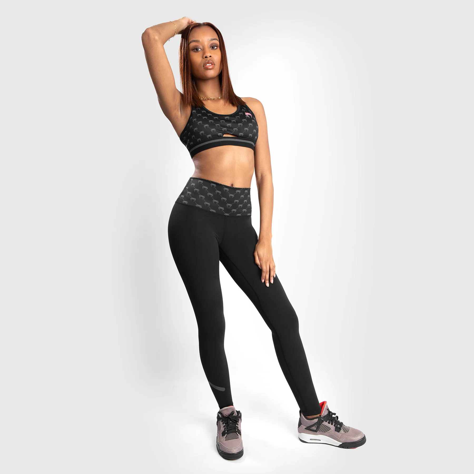 Venum Monogram Leggings – Schwarz//Roségold - Image 2