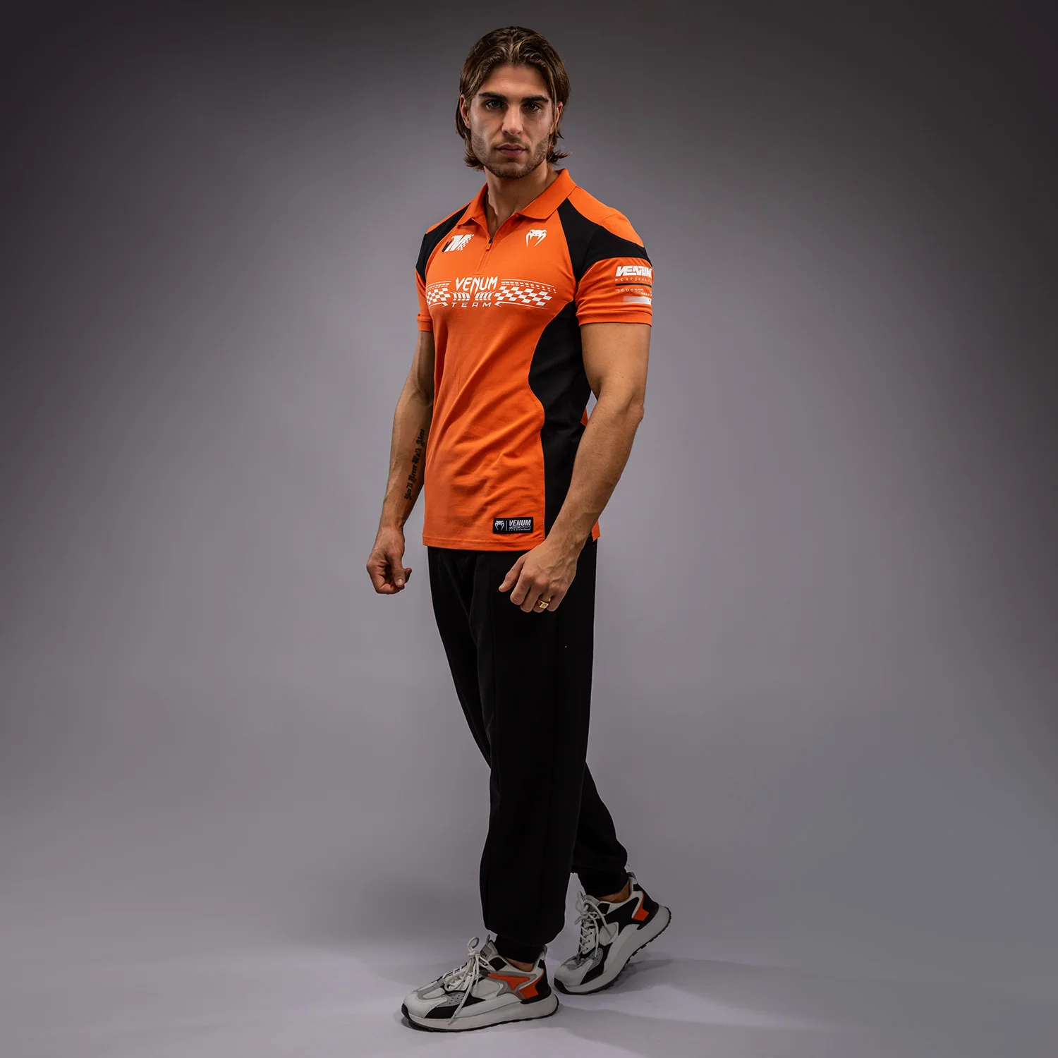 Venum Motorsport Baumwollpolo - Mandarine - Image 3
