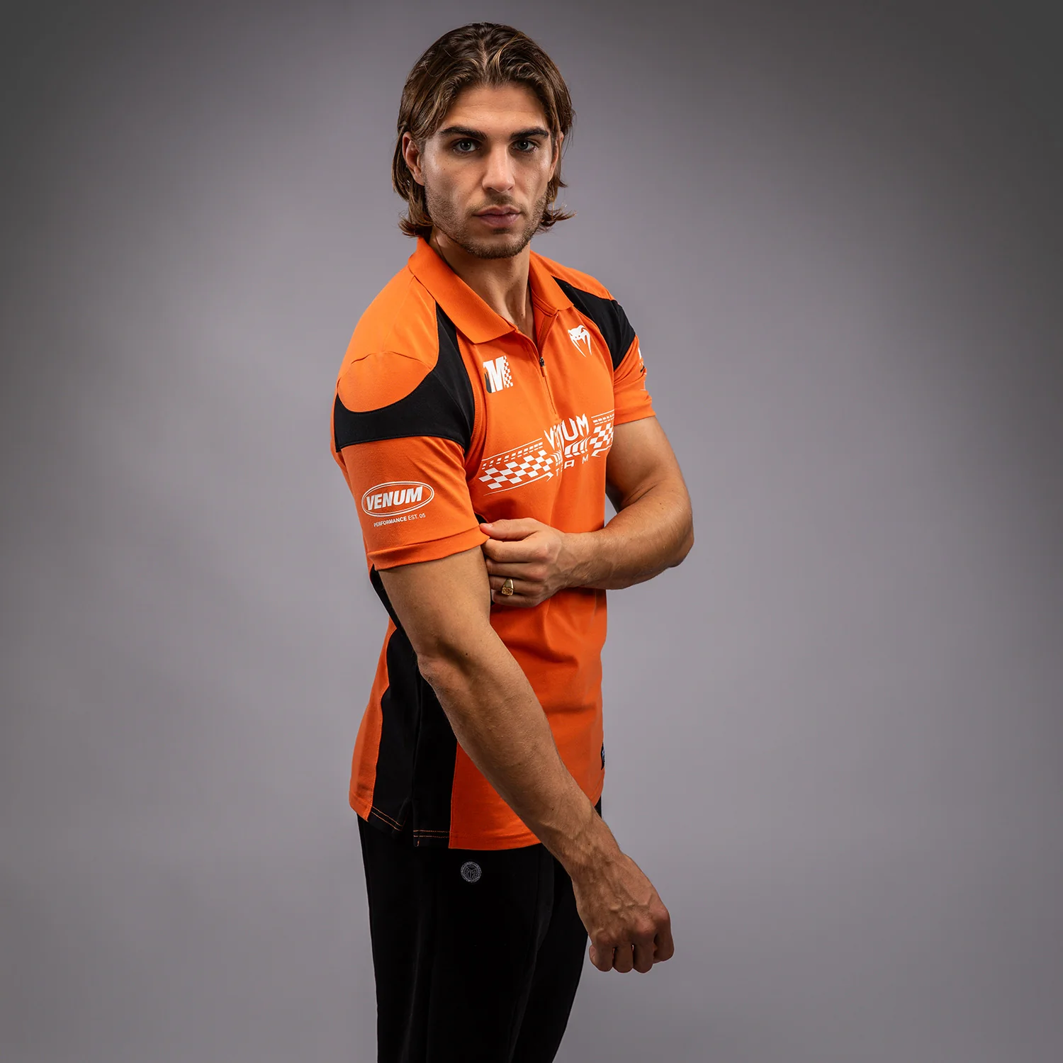 Venum Motorsport Baumwollpolo - Mandarine - Image 4